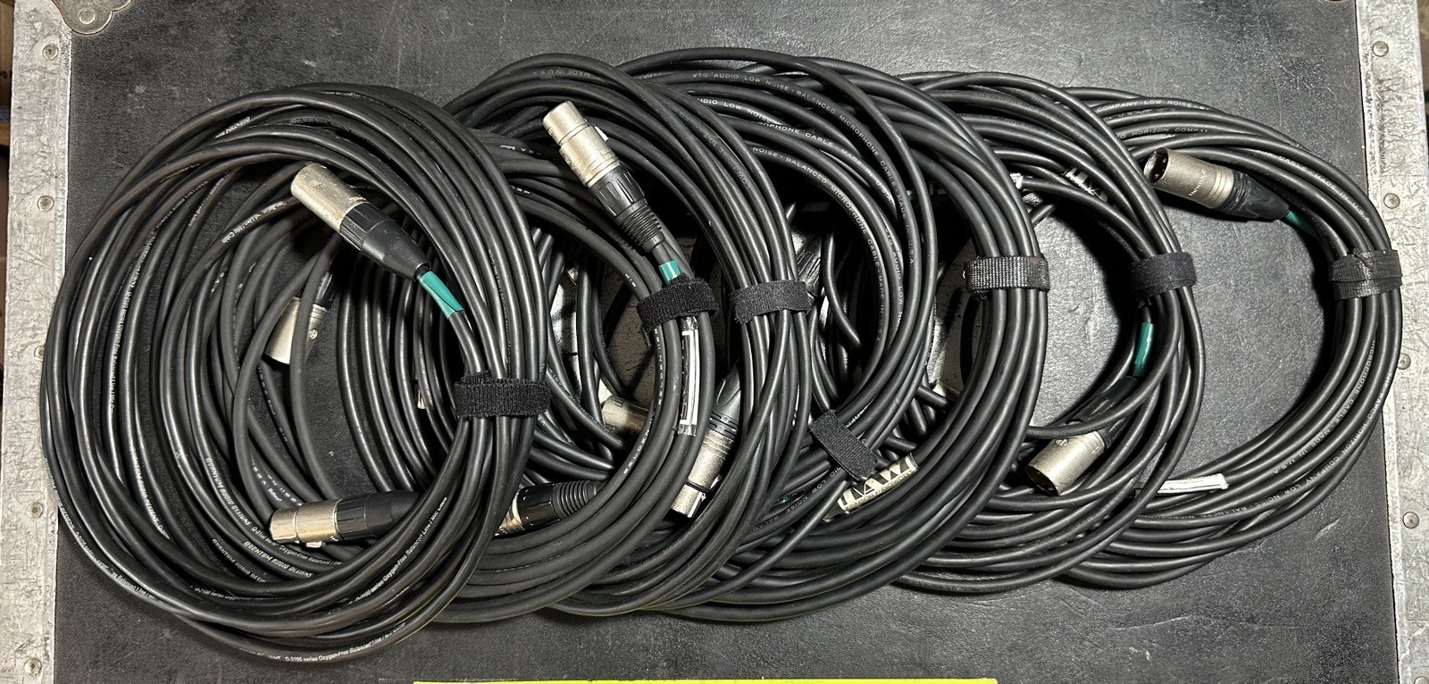 XLR Pro Microphone Cables 7pc Lot. Neutrik, VTG, Rapco, Belden, Quantum
