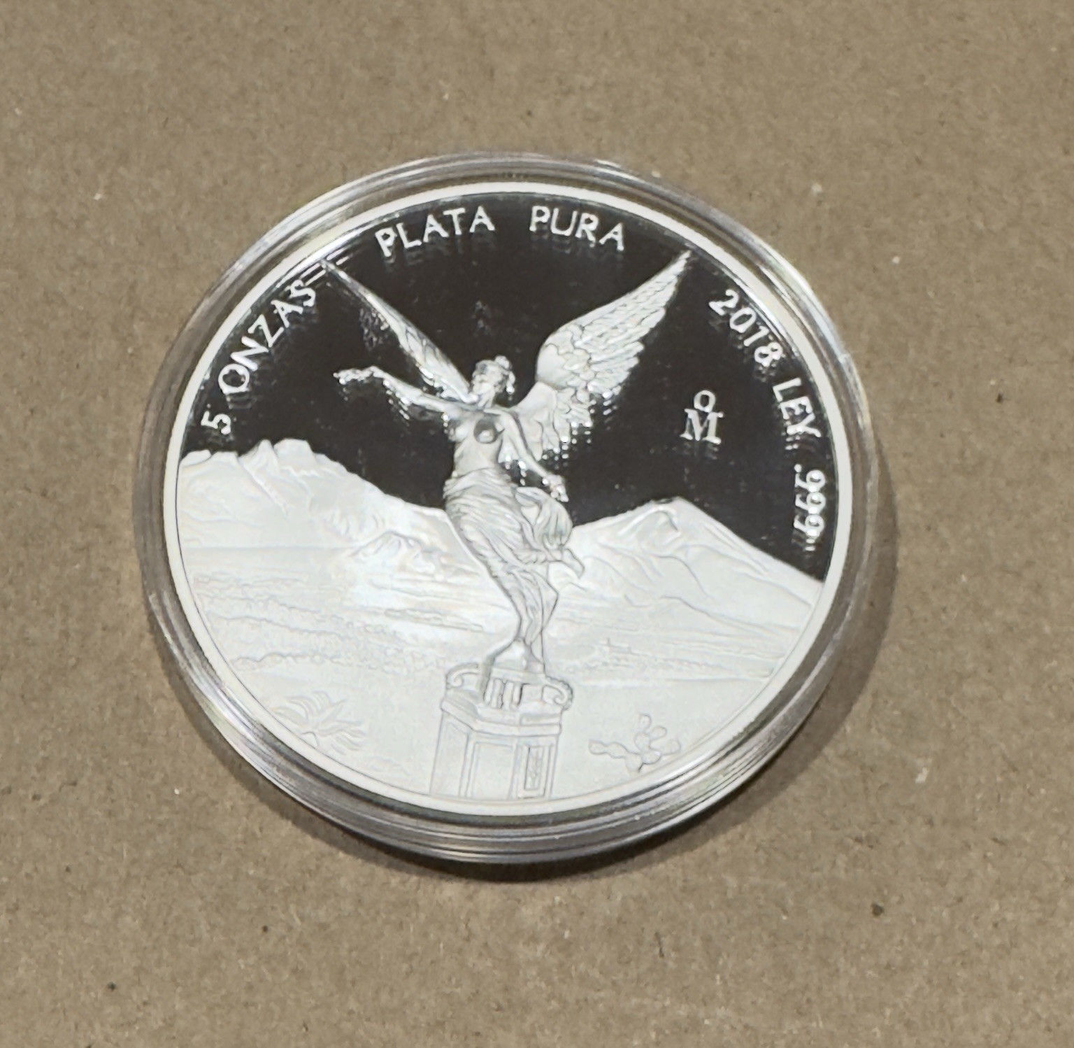 2018-Mo Mexico 5 Onzas Proof 5 Ounce Silver Libertad Ounce Oz 2018-Mo Mexico 5 Onzas Proof 5 Ounce Silver Libertad Ounce Oz