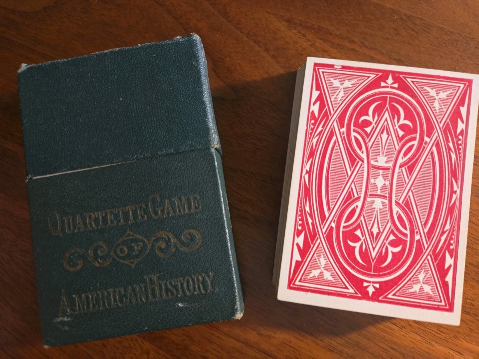 Antique 1872 Quartette Game of American History Card Deck COMPLETE Square... Antique 1872 Quartette Game of American History Card Deck COMPLETE Square...