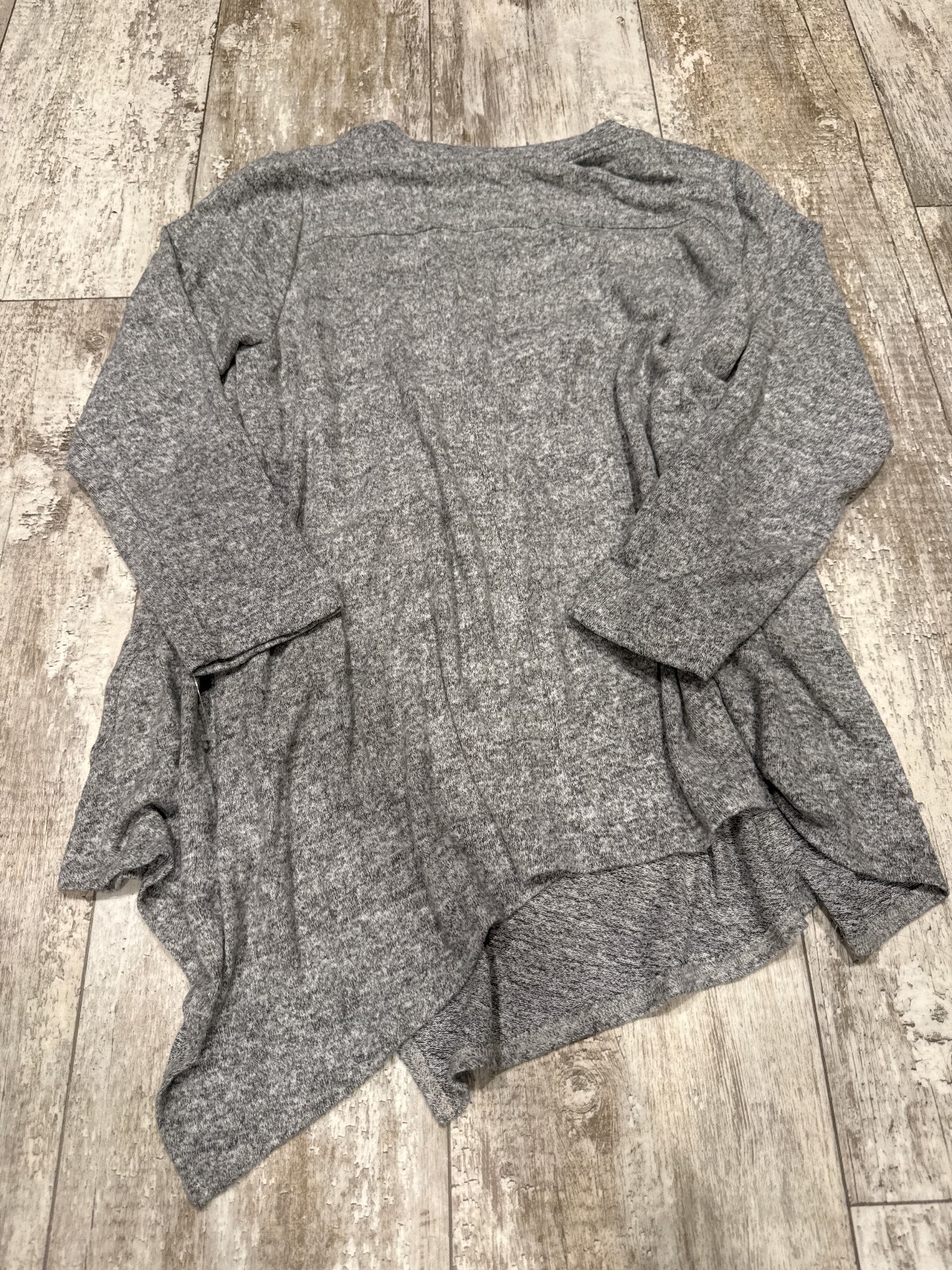 Nally & Millie Gray Sharkbite Tunic Top Asymmetrical
