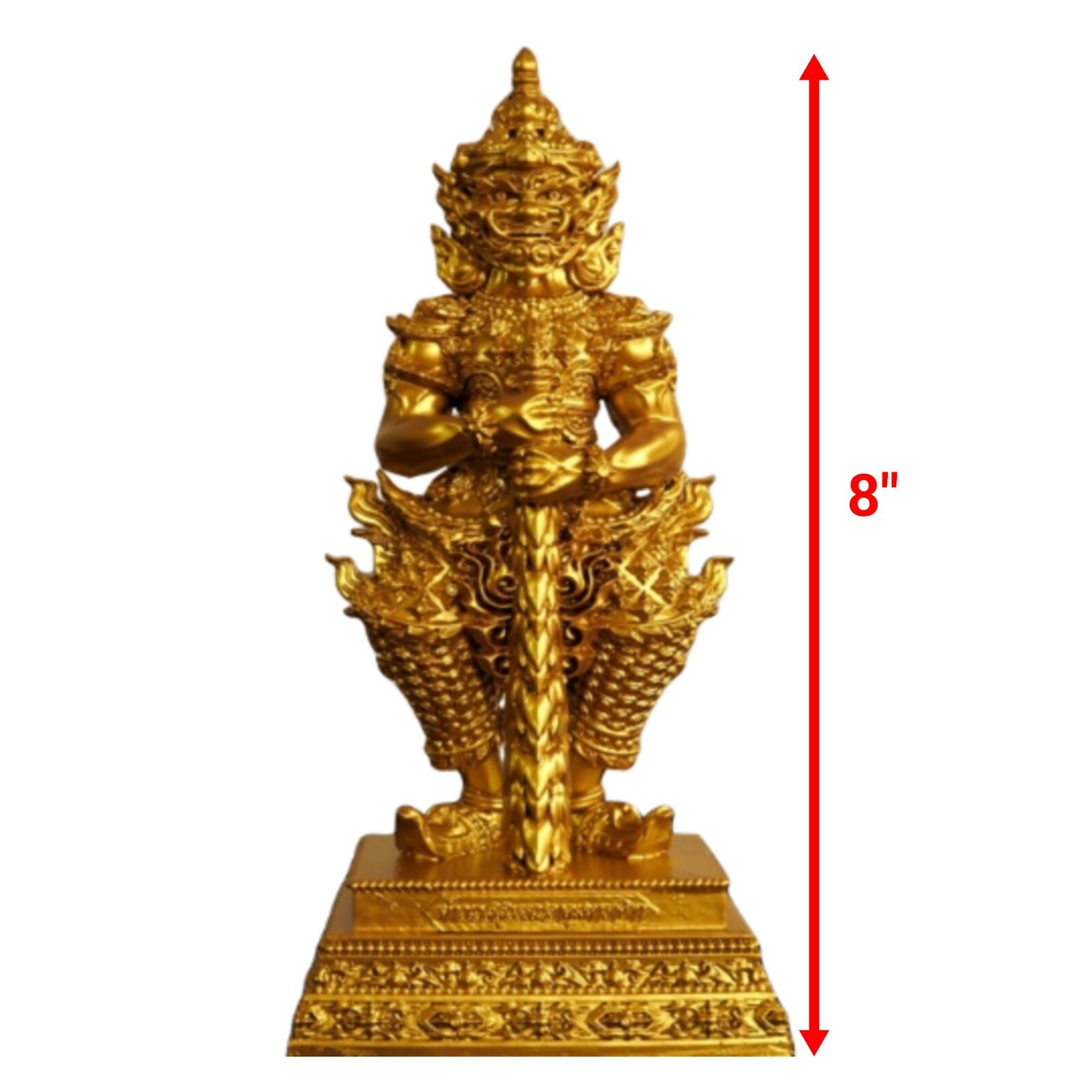 Golden Thao Wessuwan Gold Giant God Sacred Thai Amulet 8