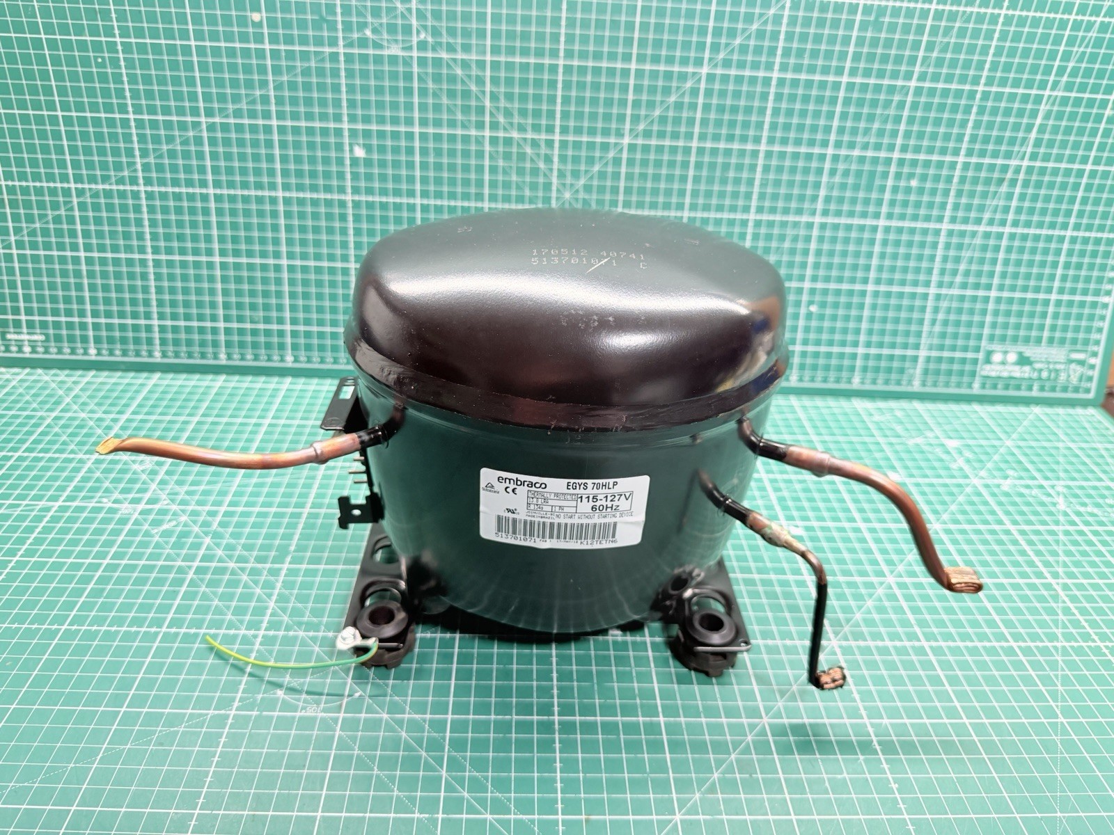 GE Kenmore Whirlpool Refrigerator Compressor P# EGYS 70HLP