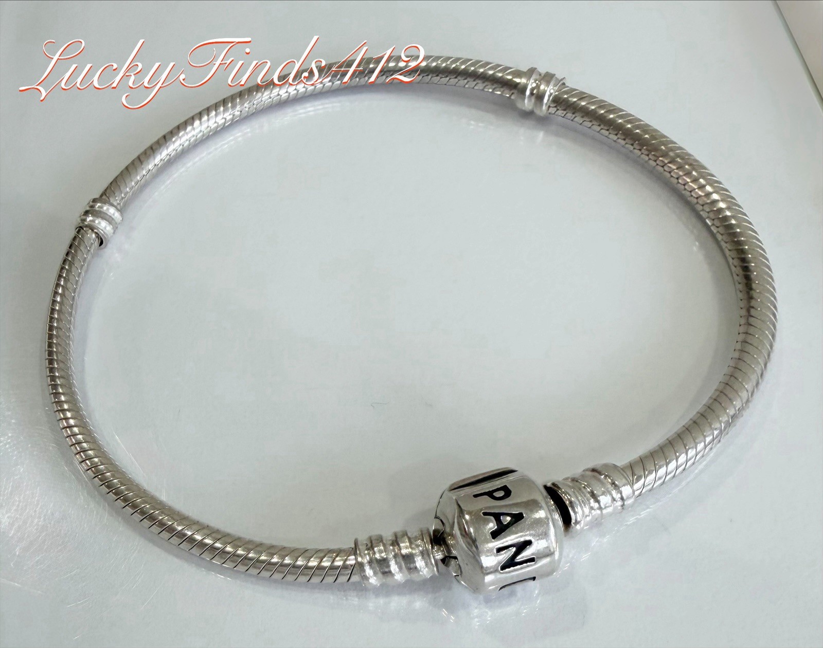 Authentic Pandora Bracelet Barrel Clasp 8.3” Pandora Moments Bracelet Authentic Pandora Bracelet Barrel Clasp 8.3” Pandora Moments Bracelet