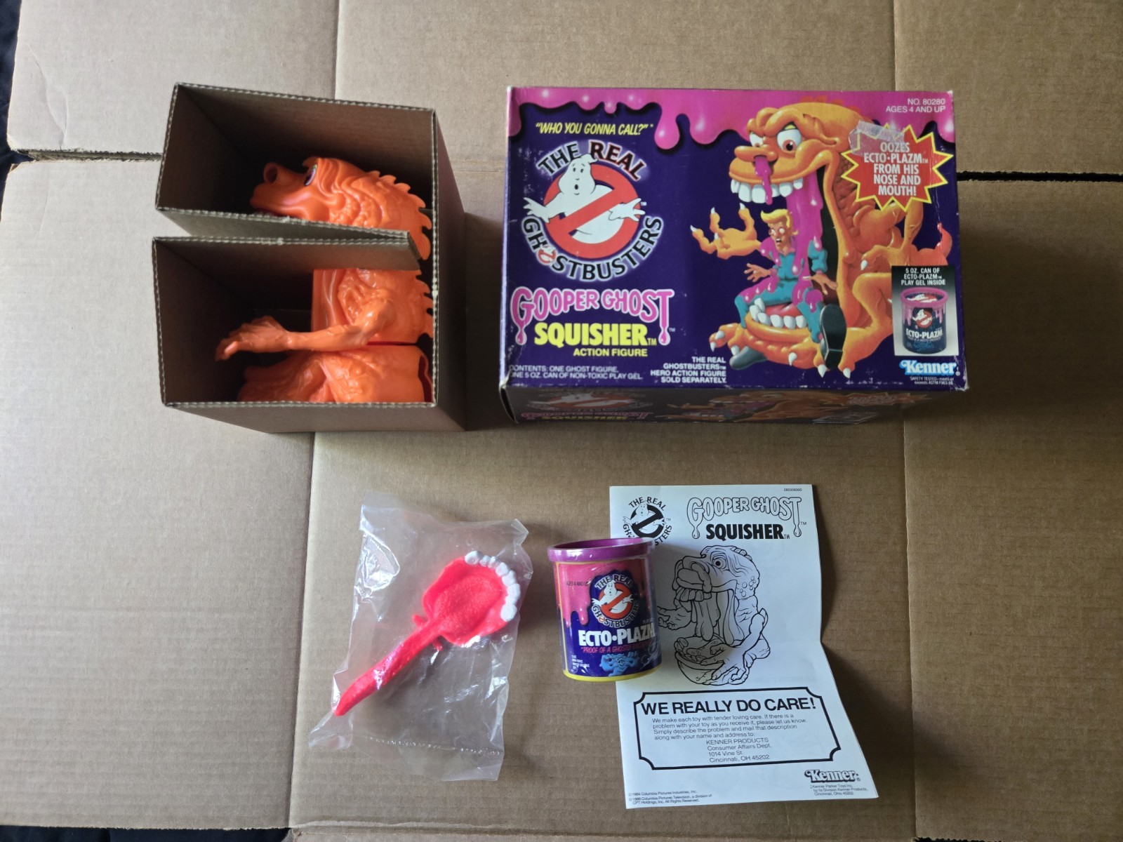 Vintage 1986 Kenner Ghostbusters Gooper Ghost Squisher NEW OPEN BOX w/ Ectoplazm