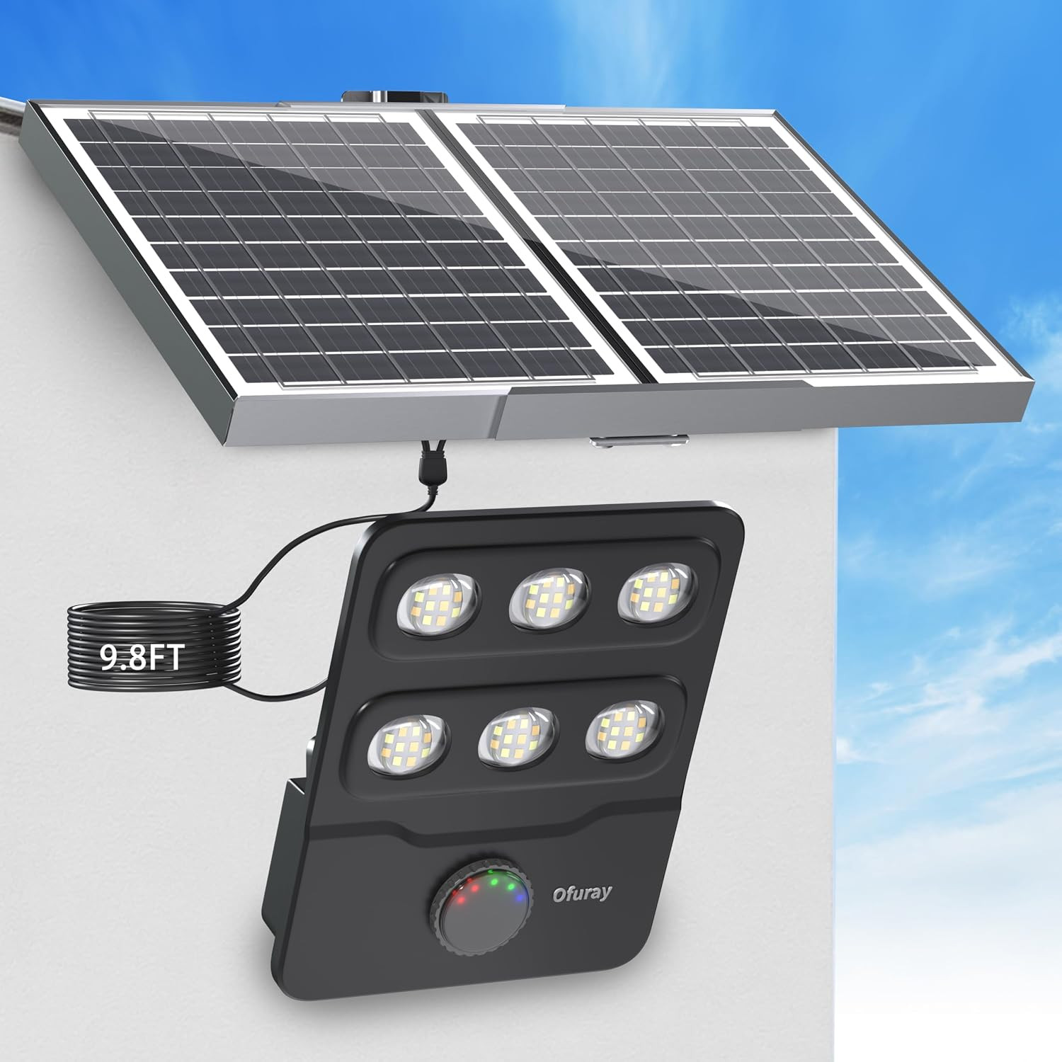 Of-10000W Solar Flood Lights Outdoor,18Ah High-Power Solar Street Light with Mot Of-10000W Solar Flood Lights Outdoor,18Ah High-Power Solar Street Light with Mot