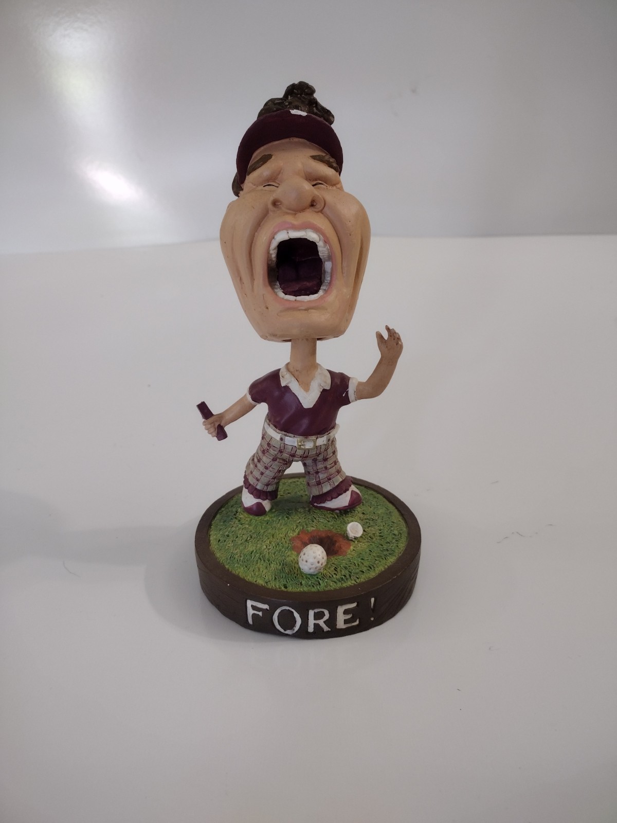 Enesco Bobbin Along “Fore” Golf Figurine 1999