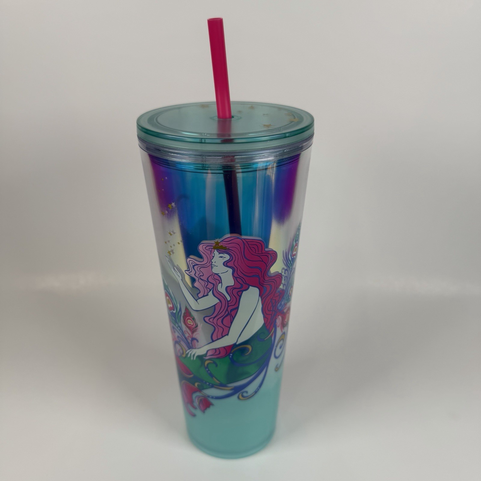 Starbucks 2024 Holiday Iridescent Holo Siren Mermaid Star Lid 24 Oz Tumbler NEW Starbucks 2024 Holiday Iridescent Holo Siren Mermaid Star Lid 24 Oz Tumbler NEW