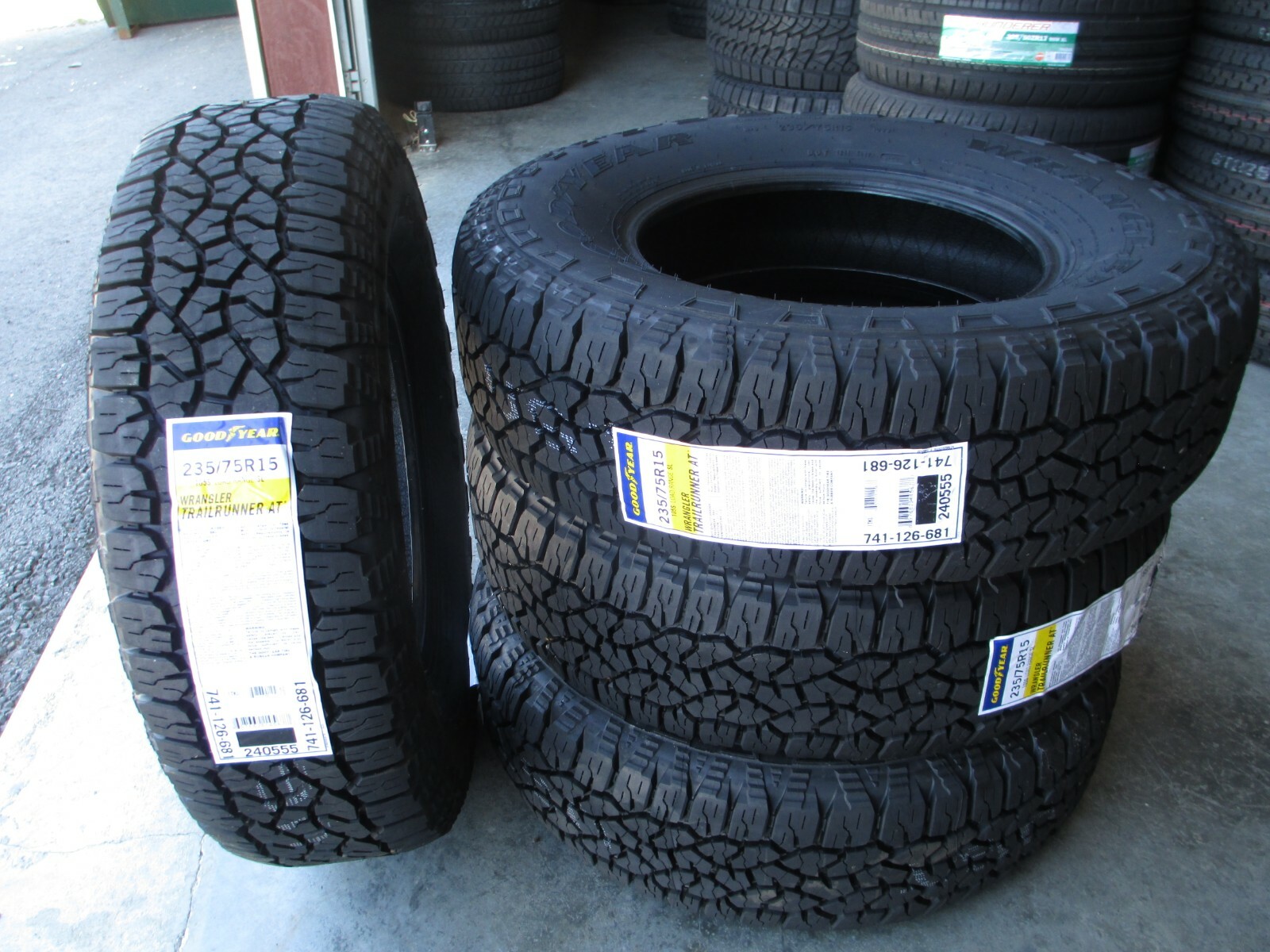 4X Goodyear Wrangler Trailrunner 235/75R15 AT Tires All Season 75R R15 75 15 A/T 4X Goodyear Wrangler Trailrunner 235/75R15 AT Tires All Season 75R R15 75 15 A/T