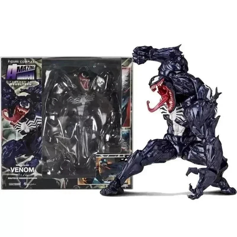 6.7\'\' Venom Action Figure Yamaguchi Revoltech Poseable Collectible Toy 17cm Gift 6.7\'\' Venom Action Figure Yamaguchi Revoltech Poseable Collectible Toy 17cm Gift