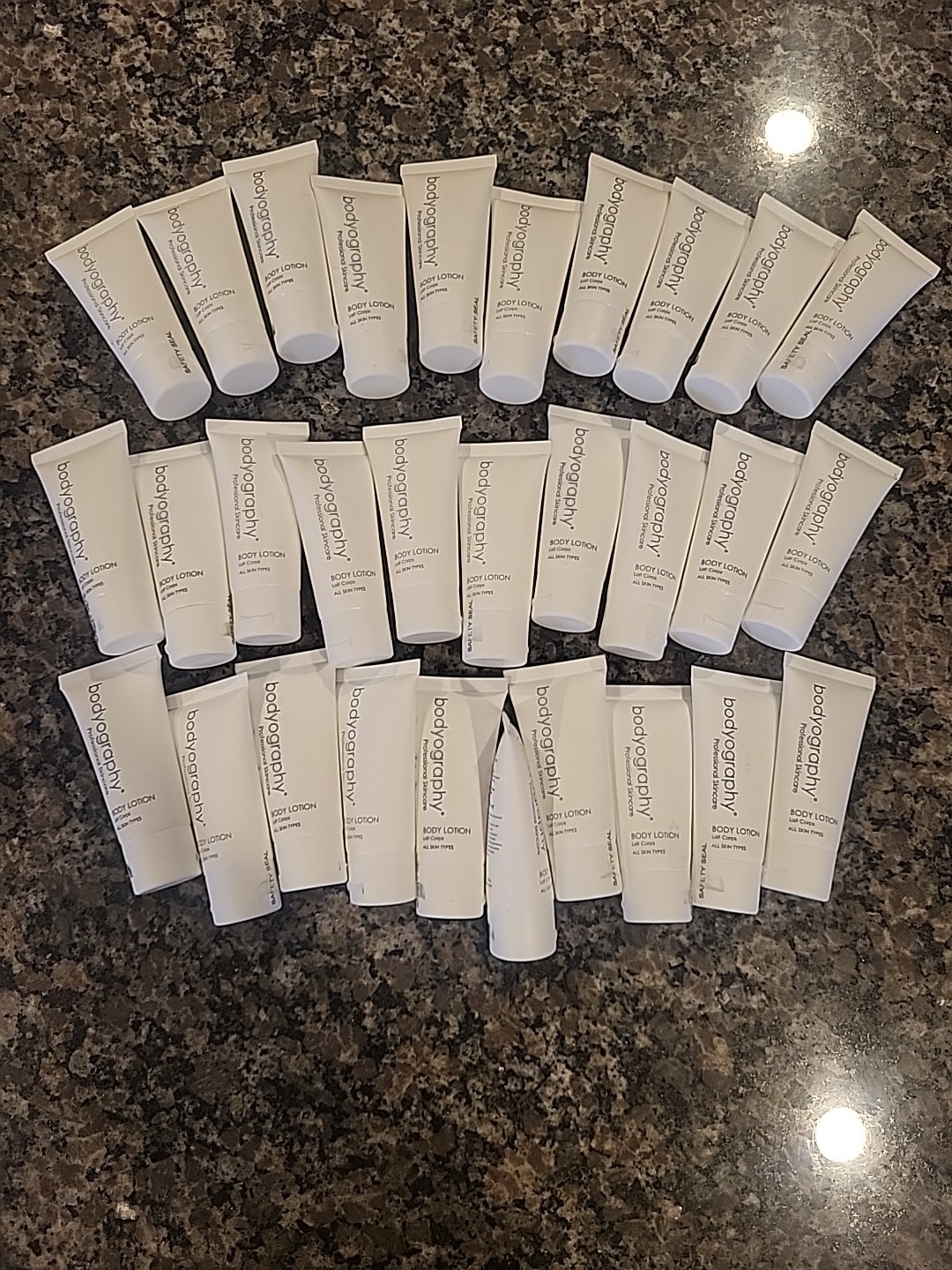 lot of 30 new sealed Bodyography Body Lotion each 1.4 fl oz each smells great lot of 30 new sealed Bodyography Body Lotion each 1.4 fl oz each smells great