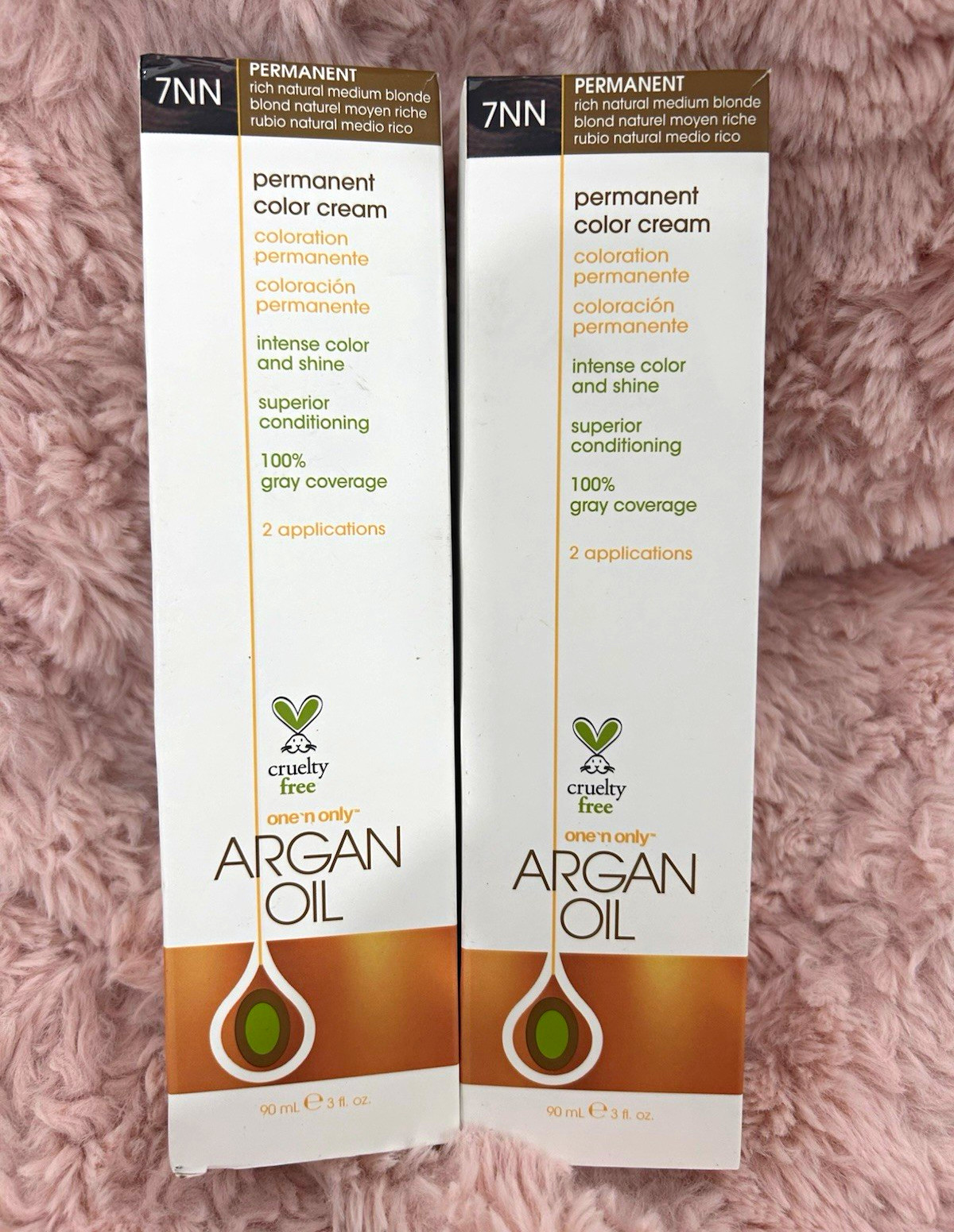 One \'n Only Argan Oil Permanent Creme Hair Dye 7NN Med Blonde 3 fl oz (2pack) One \'n Only Argan Oil Permanent Creme Hair Dye 7NN Med Blonde 3 fl oz (2pack)