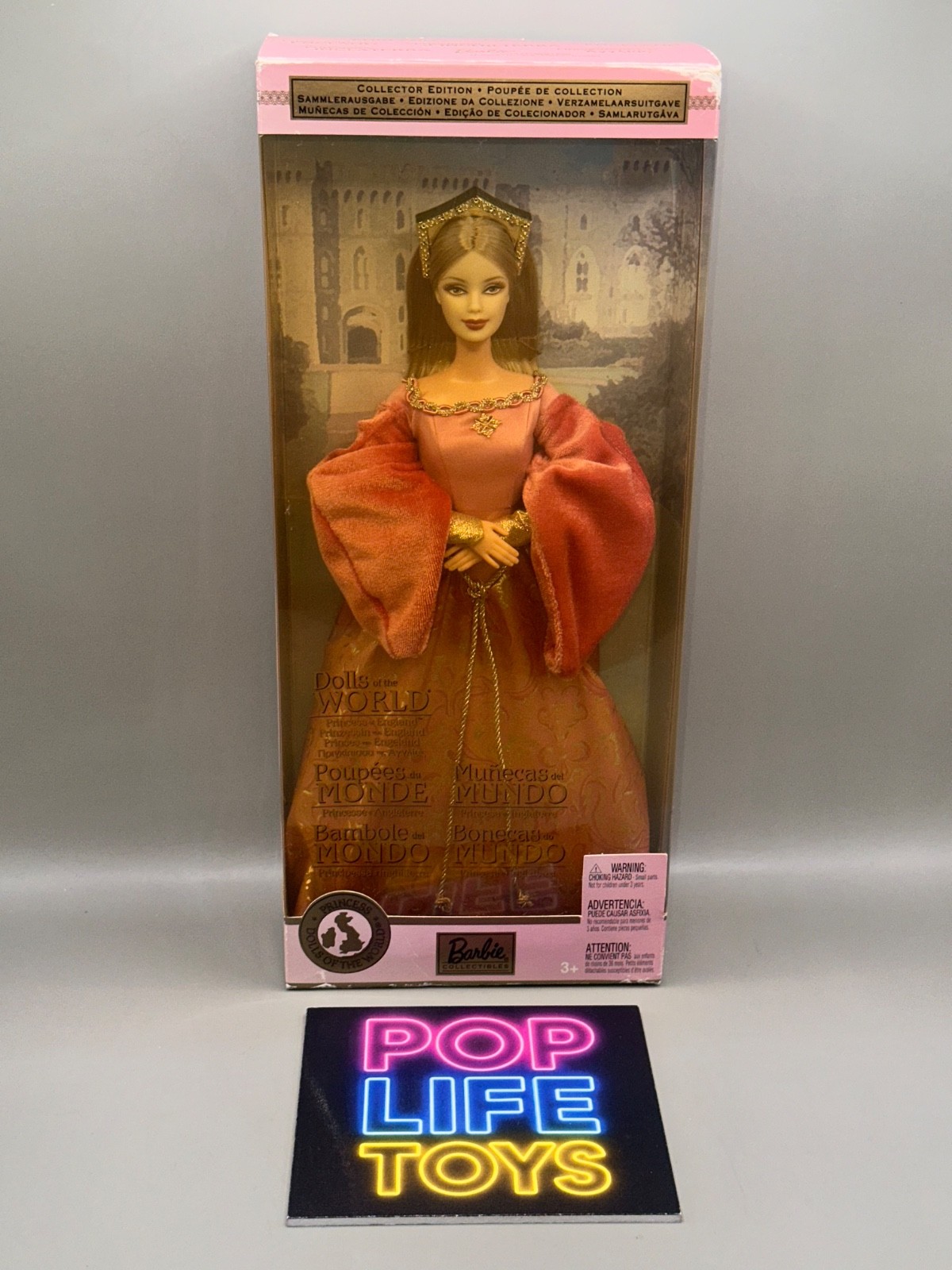 VTG 2003 Mattel Dolls of the World “Princess of England Barbie” #B3459 *NRFB