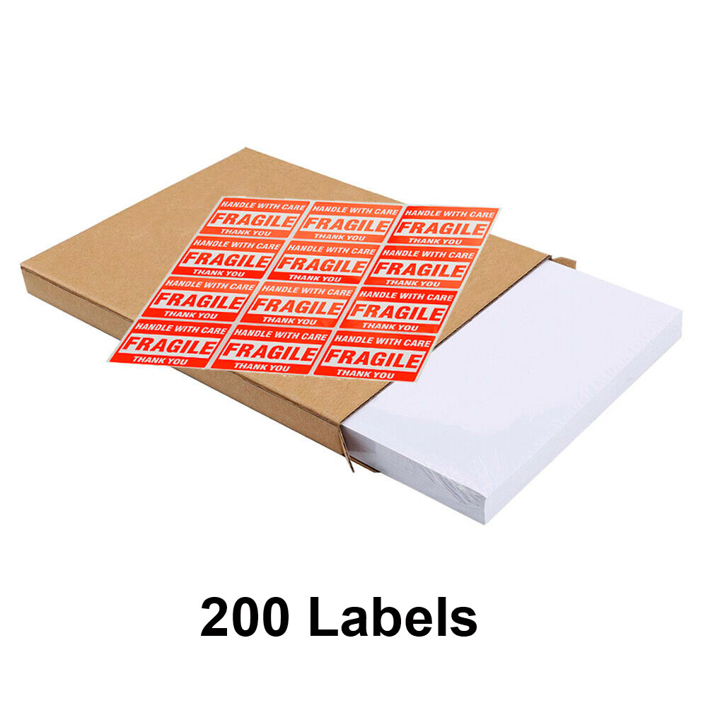 200-4000 Shipping Labels 8.5 X 5.5 Half Sheet Rounded Self Adhesive 2 Per Sheet
