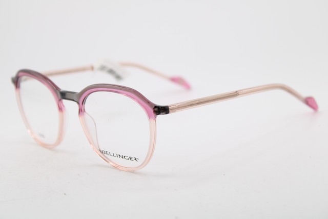NEW BELLINGER DENMARK LESS ACE-2283 C.764 PINK GREY AUTHENTIC EYEGLASSES 47-21