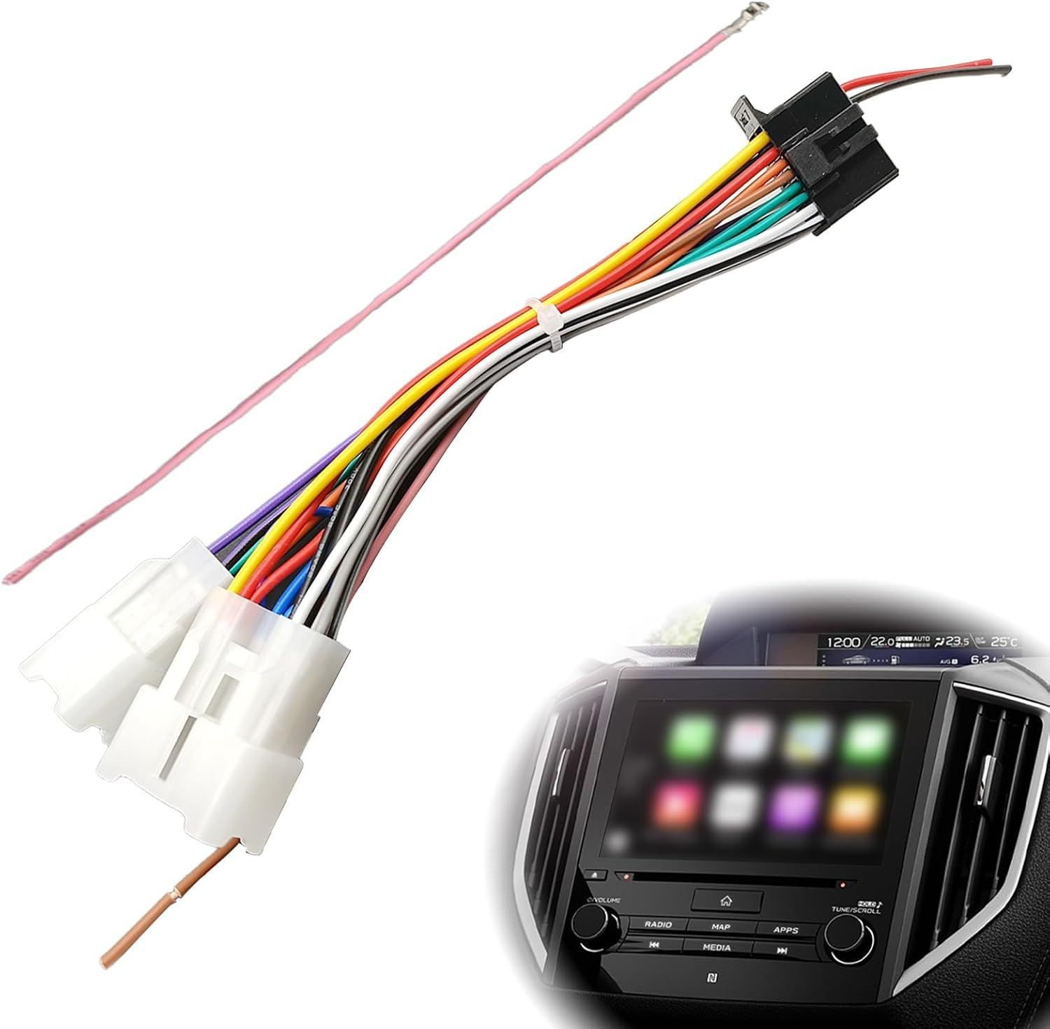 70-1761 Radio Wiring Harness for Pioneer Headunits, Upgraded Copper Core