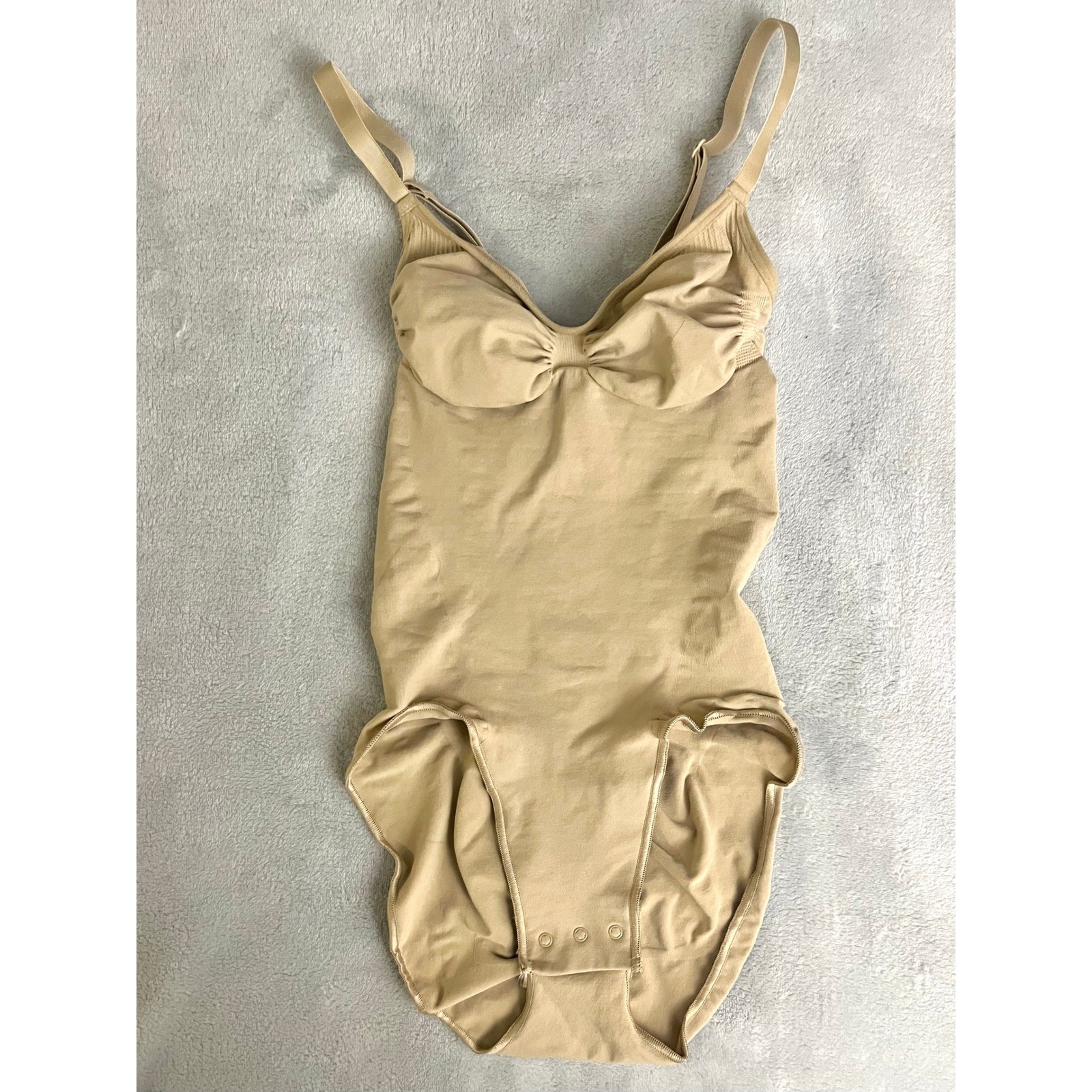 Skims M Seamless Sculpt Brief Bodysuit BBL Clay Snap Gusset Firm Control NEW