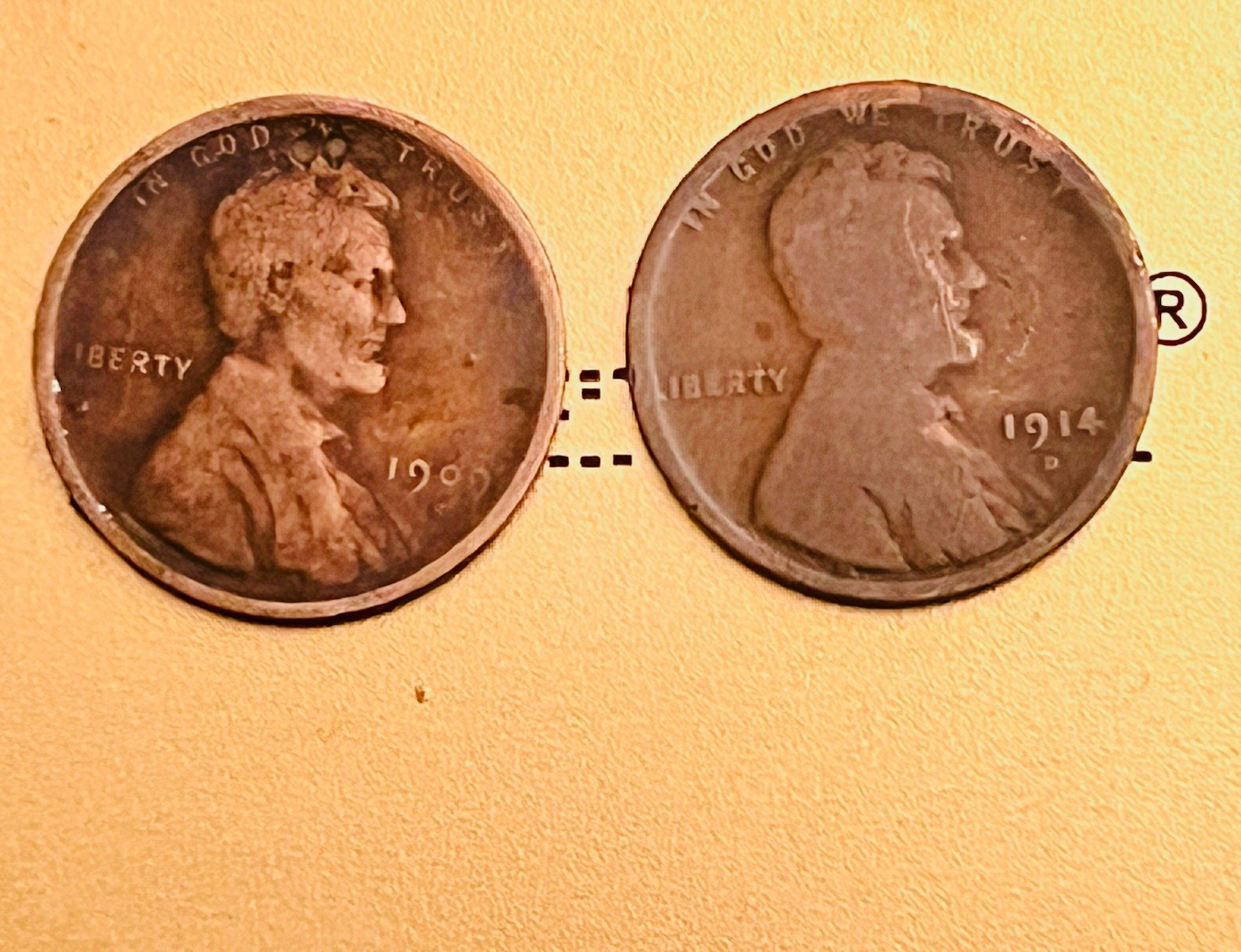1914-D & 1909-S (NO VDB) Lincoln Wheat Cents- 2 of the must have Major Key Dates