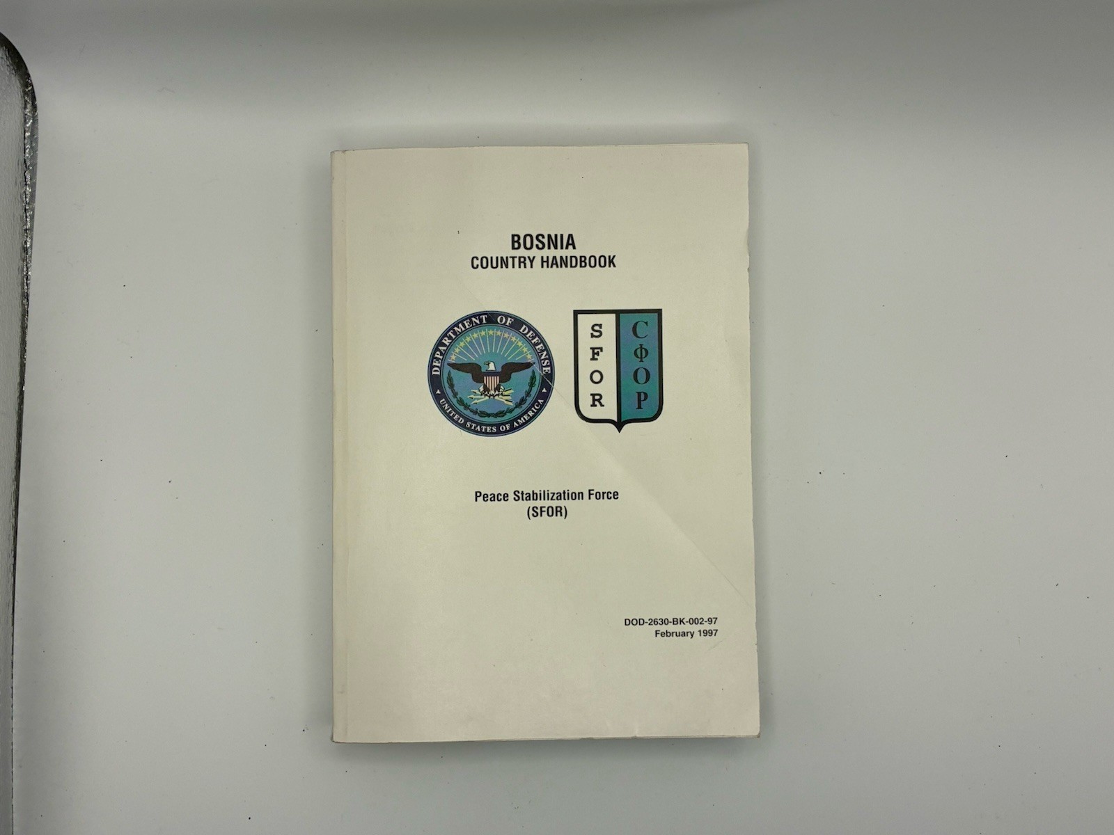Bosnia Country Handbook by Department of Defense 1997 Paperback First Edition
