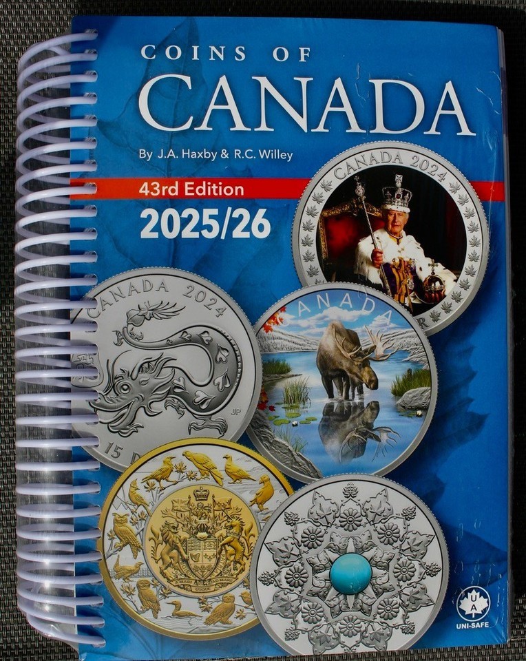 2025/26 COINS OF CANADA By JA Haxby & RC Willey 43rd EDITION 810 Pages - SEALED