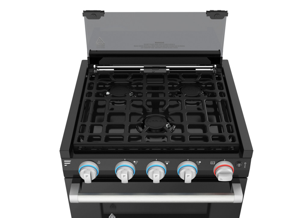 Furrion Stove Grate Square Covers 3 Burners Black C-F1S17L02A-001