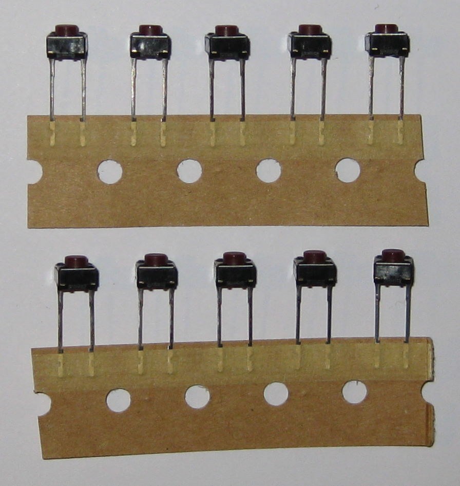 10 X Panasonic EVQ2 Momentary Pushbutton Light Touch NO Mini Switches - N.O. 15V