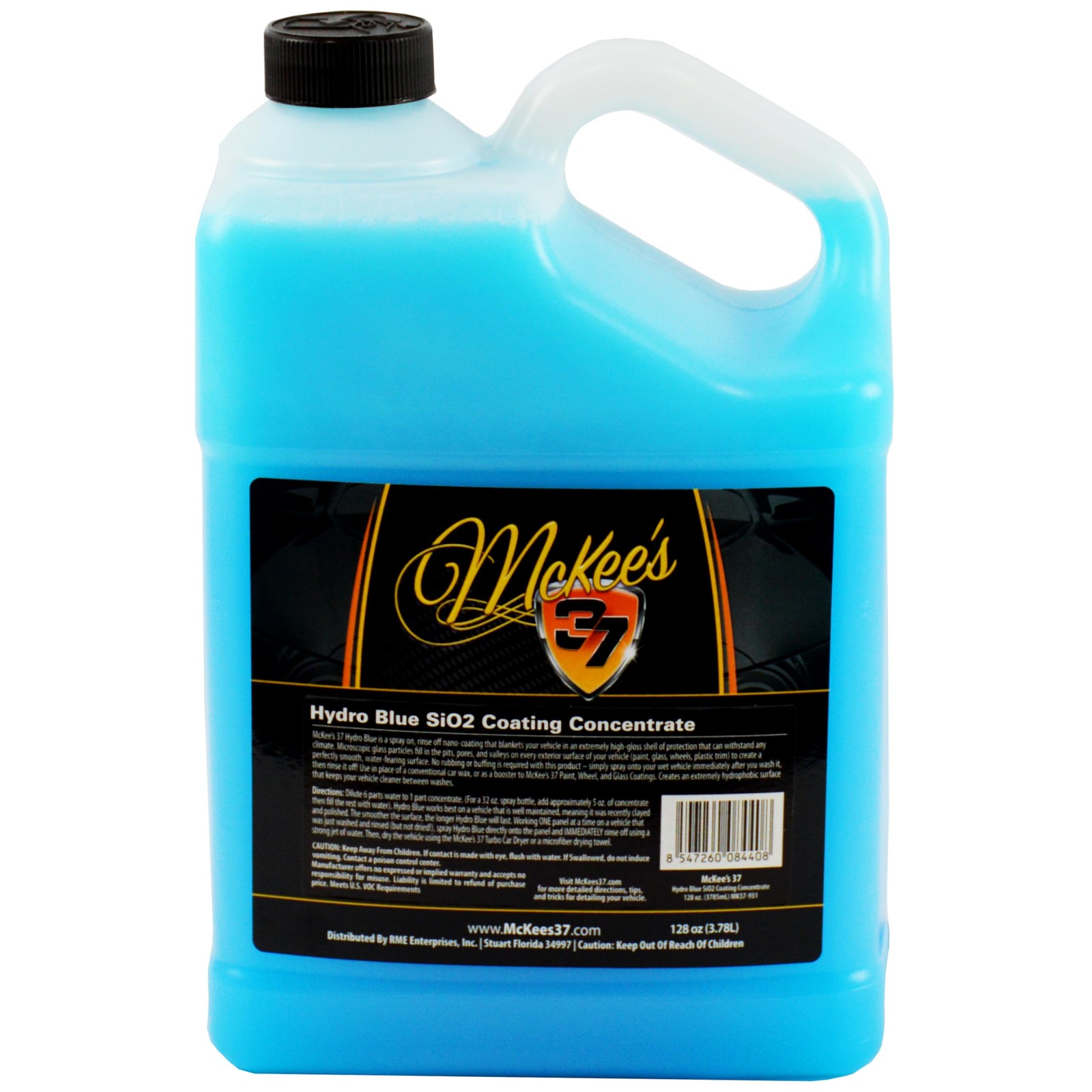 McKee's 37 MK37-931 Hydro Blue Concentrate SiO2 Coating, 128 oz.