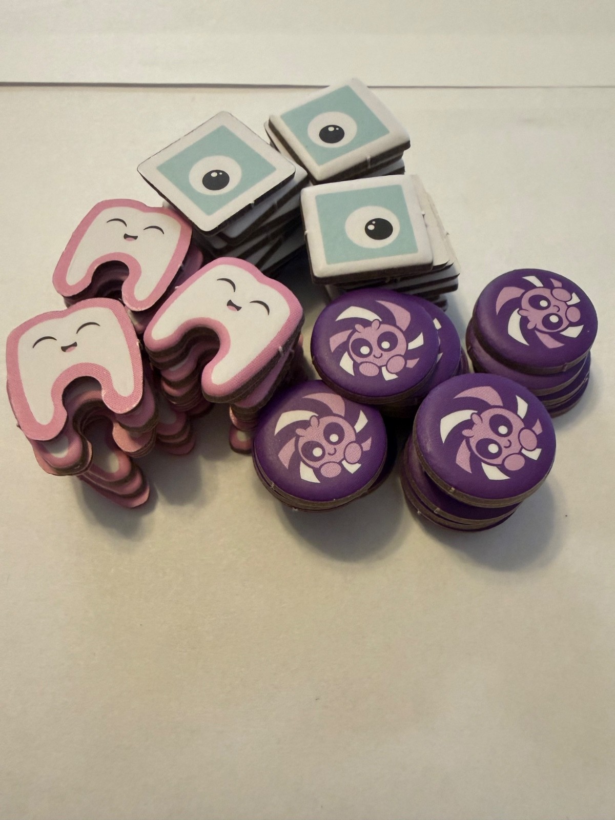 Tea Witches Board Game Replacement Tokens – Teeth, Ice & Wild – 75‑ Piece Lot