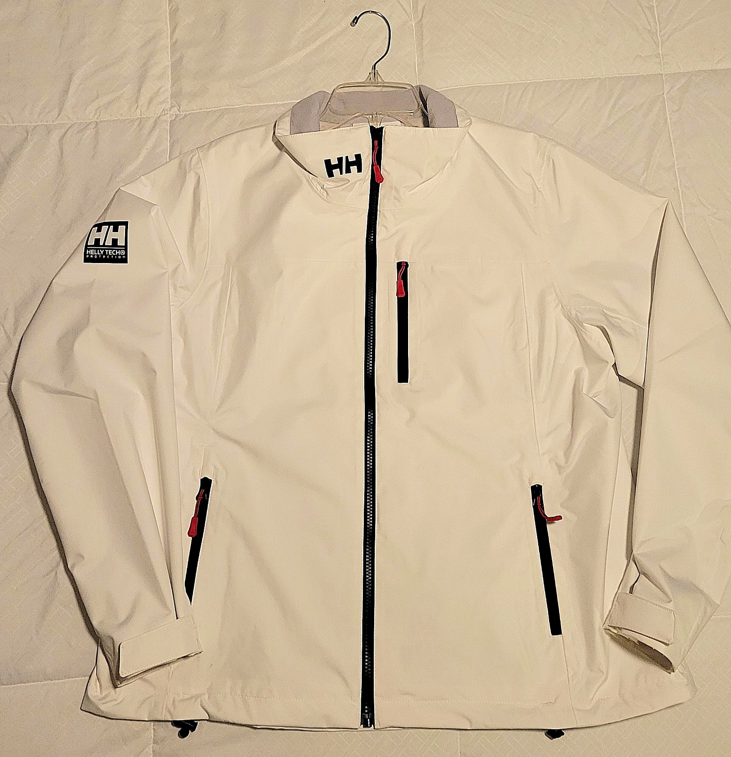 Helly Hansen Helly Tech Women’s Ski Jacket White 2XL Regular Full Zip Pockets Helly Hansen Helly Tech Women’s Ski Jacket White 2XL Regular Full Zip Pockets