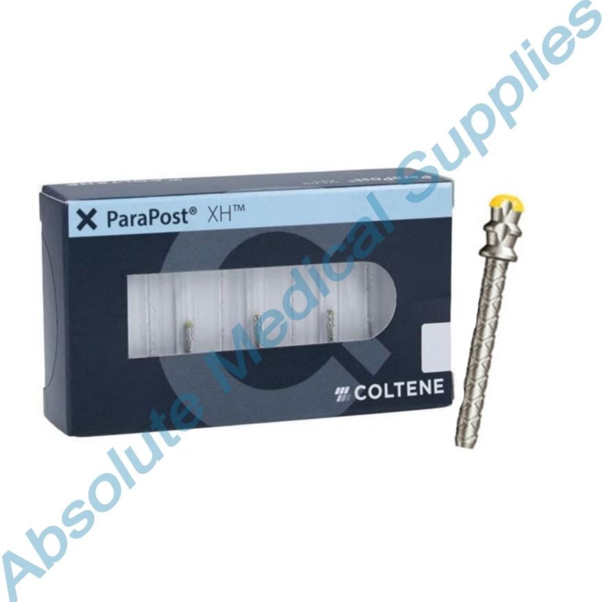 *25-Pieces* ParaPost XH Vented Serrated Posts Titanium Alloy Size-4 Yellow P884B