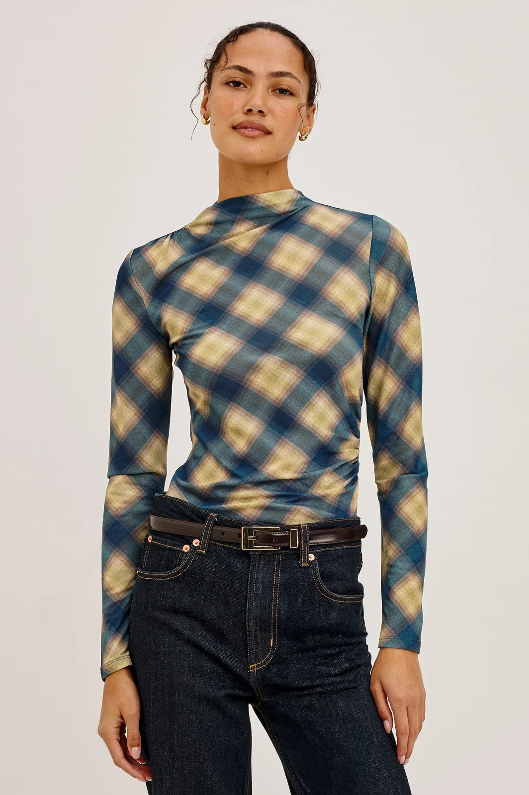 RAILS New Women's Joelle Top Navy Sage Plaid All Sizes Ships Free (MSRP $168+) RAILS New Women's Joelle Top Navy Sage Plaid All Sizes Ships Free (MSRP $168+)