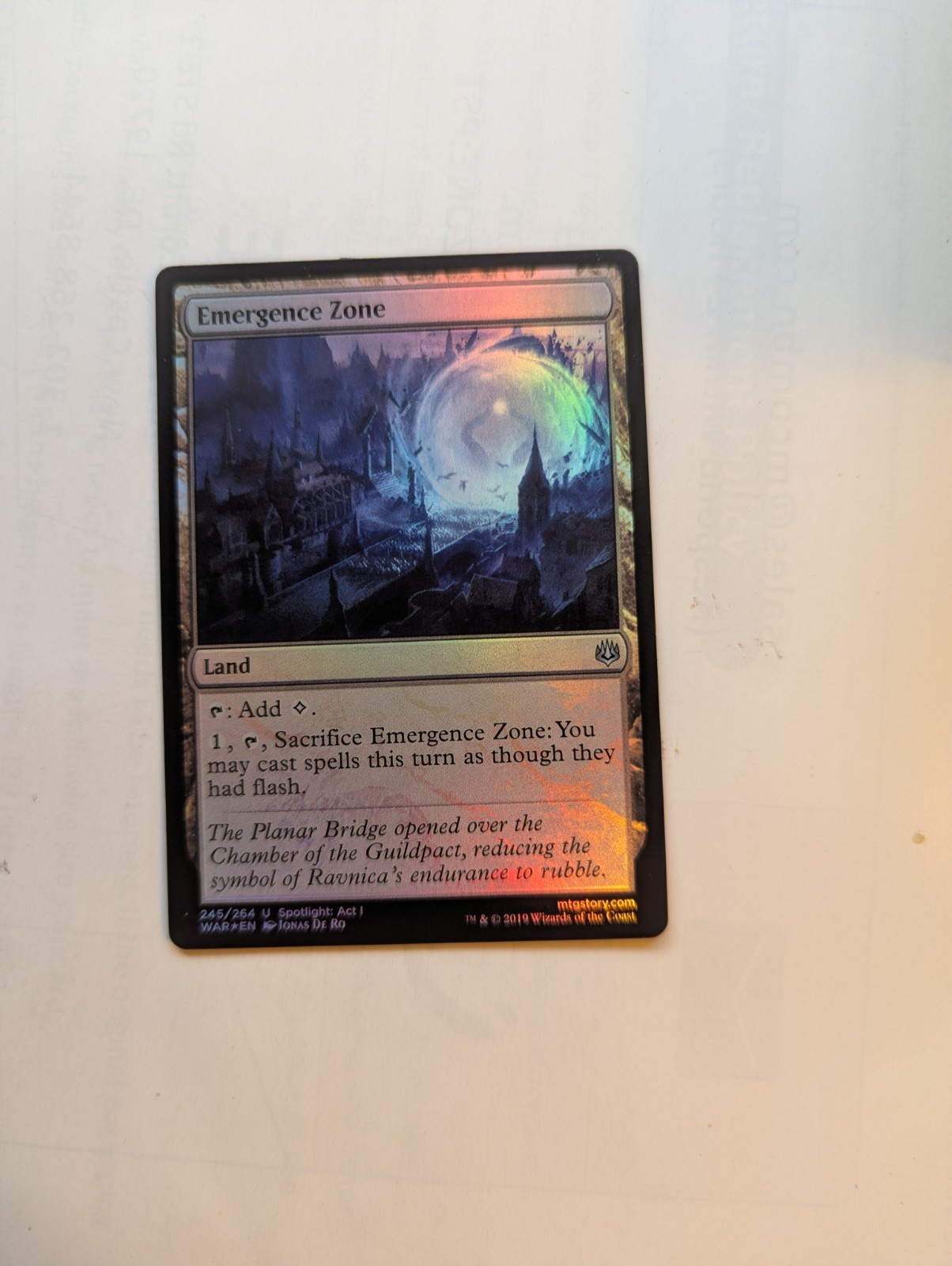 Emergence Zone War of the Spark Foil