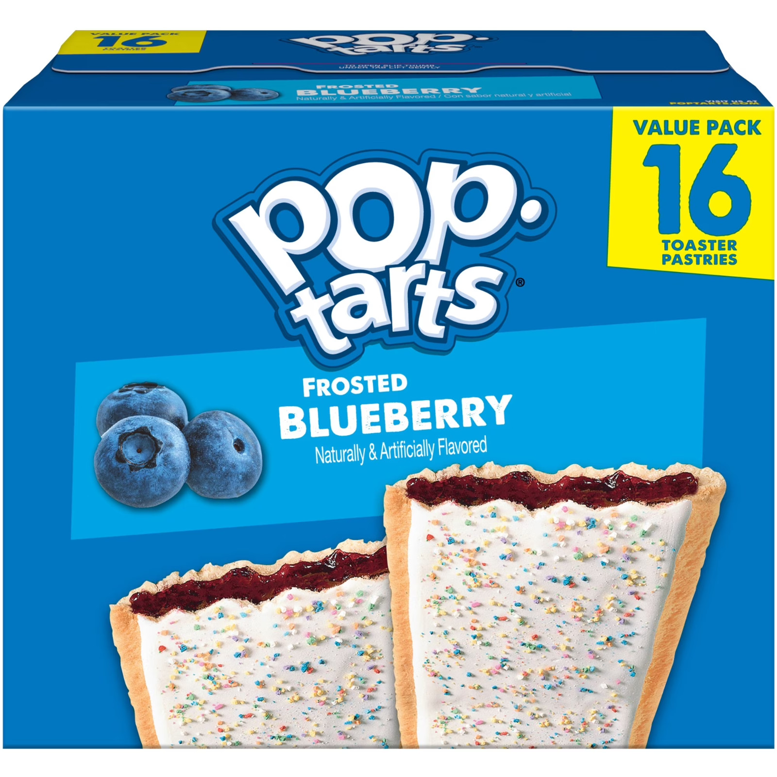 Pop-Tarts Toaster Pastries, Breakfast Foods, Kids Snacks, Value Pack, Frosted Bl