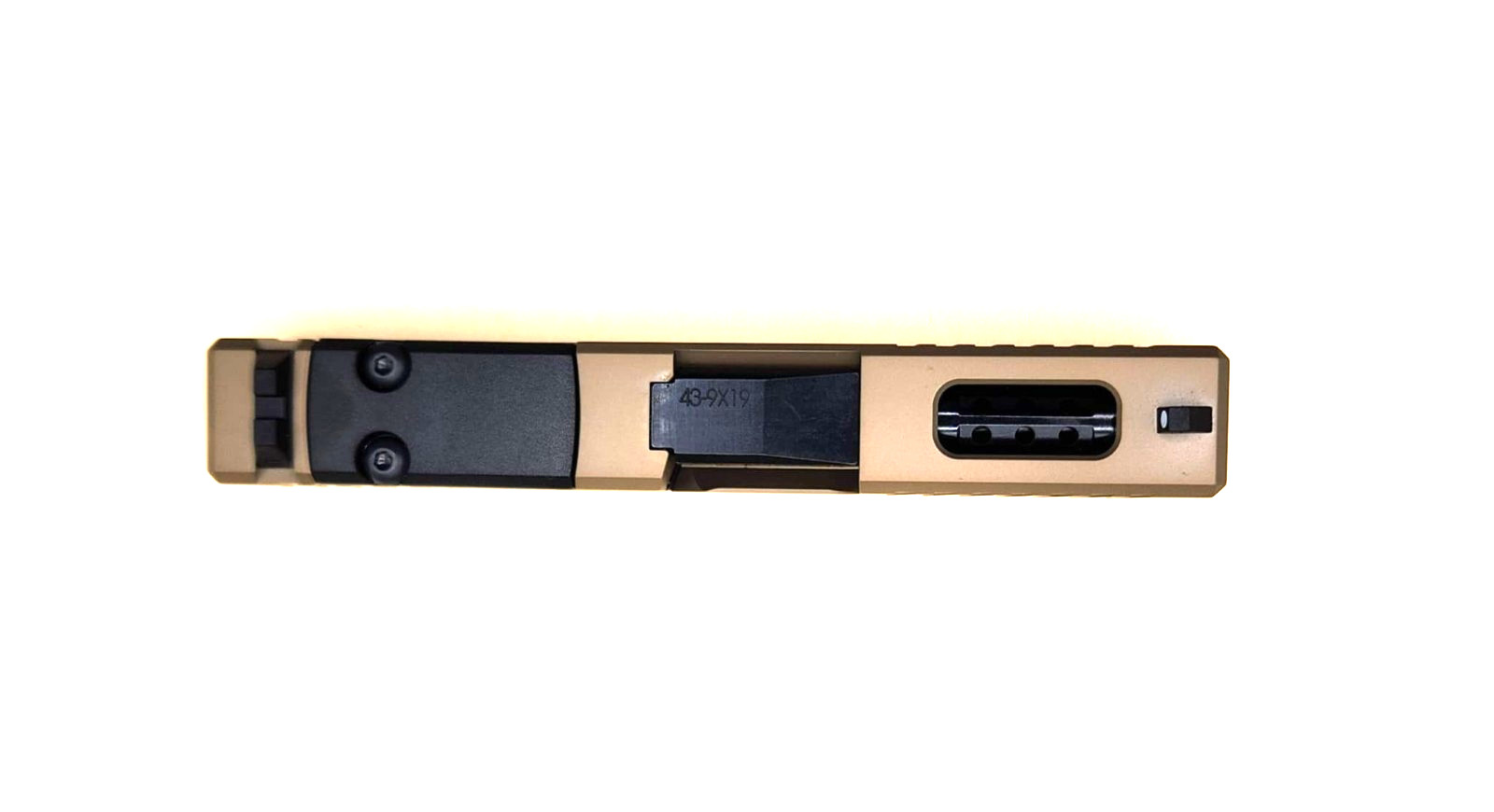 Complete Slide w/RMSc Cut for G43/43X - FDE Ported Slide/Barrel