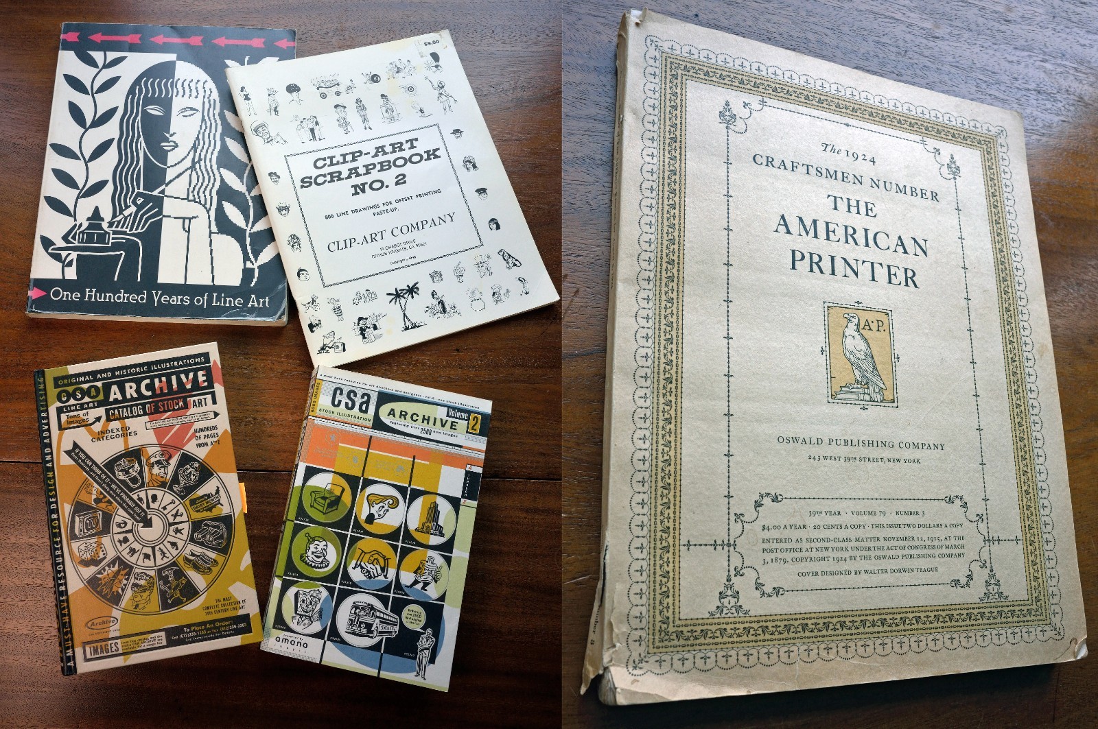 Clip Art Collection #4 - (Lot of 5) Rare/Exceptional Graphics Art Resources, exc