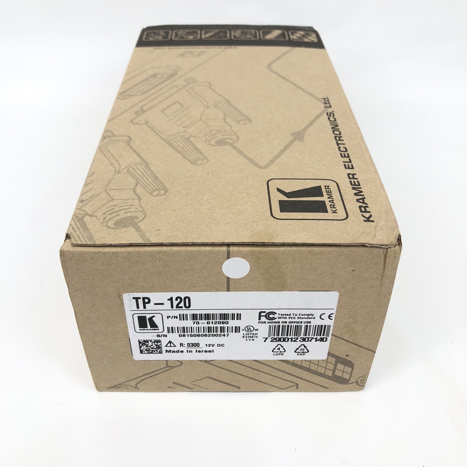 Kramer TP-120 Line Receiver New Open box Kramer TP-120 Line Receiver New Open box
