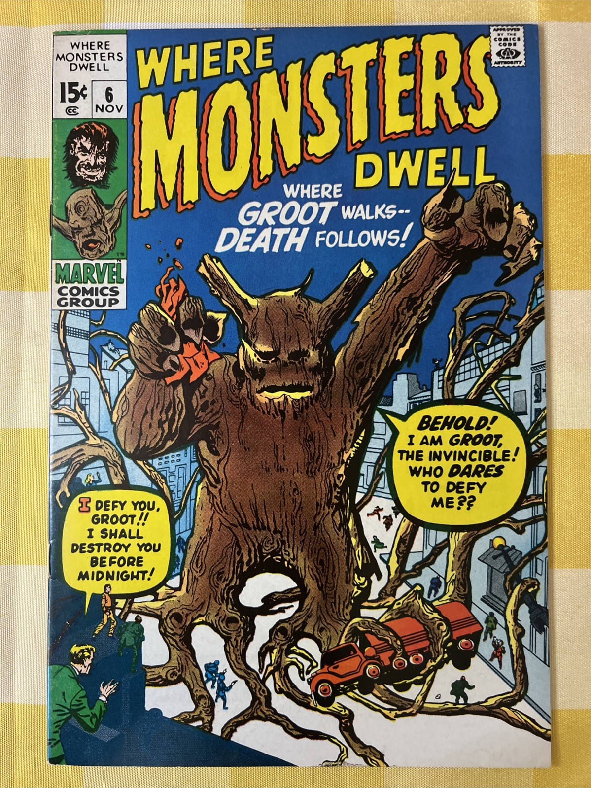 WHERE MONSTERS DWELL #6 1970 FN/VF REPRINTS 1ST APP OF GROOT 