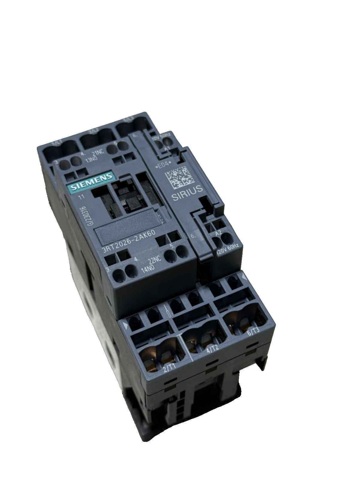 1x NEW SIEMENS 3RT2026-2AK60 3p 25a Contactor W/ 120vAC Coil - OEM SIEMENS - QTY