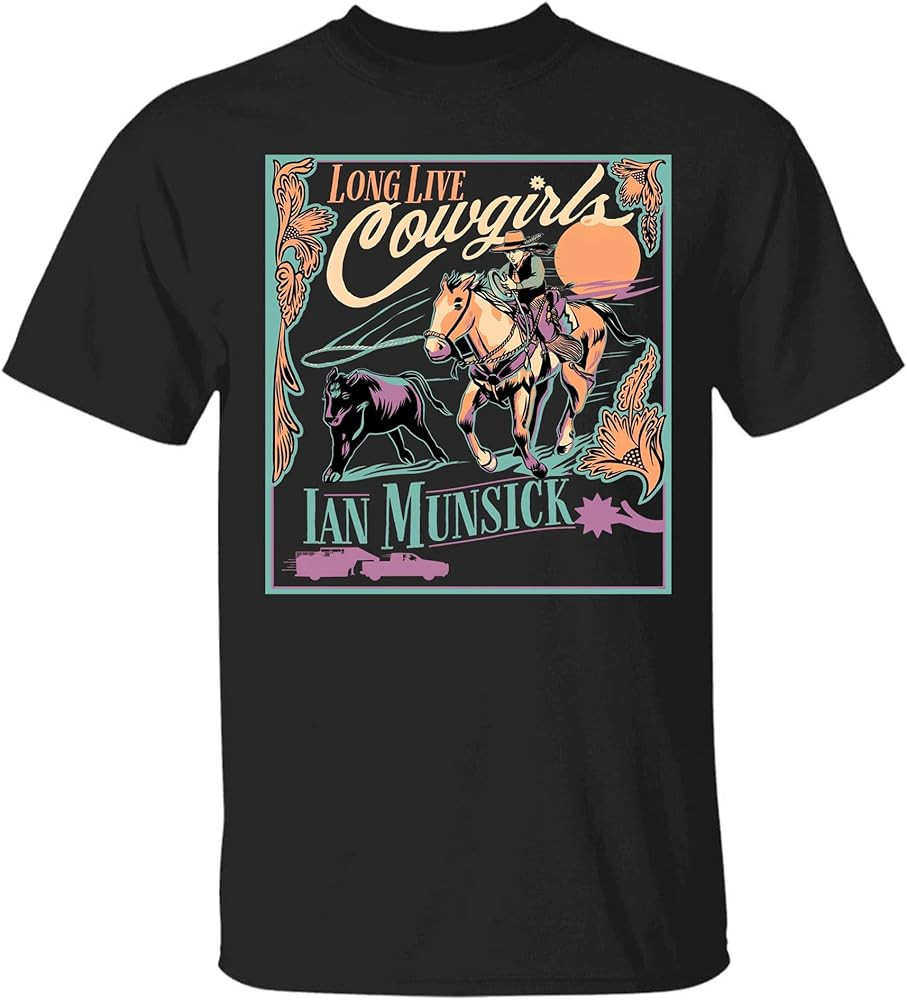 Ian Munsick HOT NEW tour artwork black T-shirt Unisex All sizes 1F1934