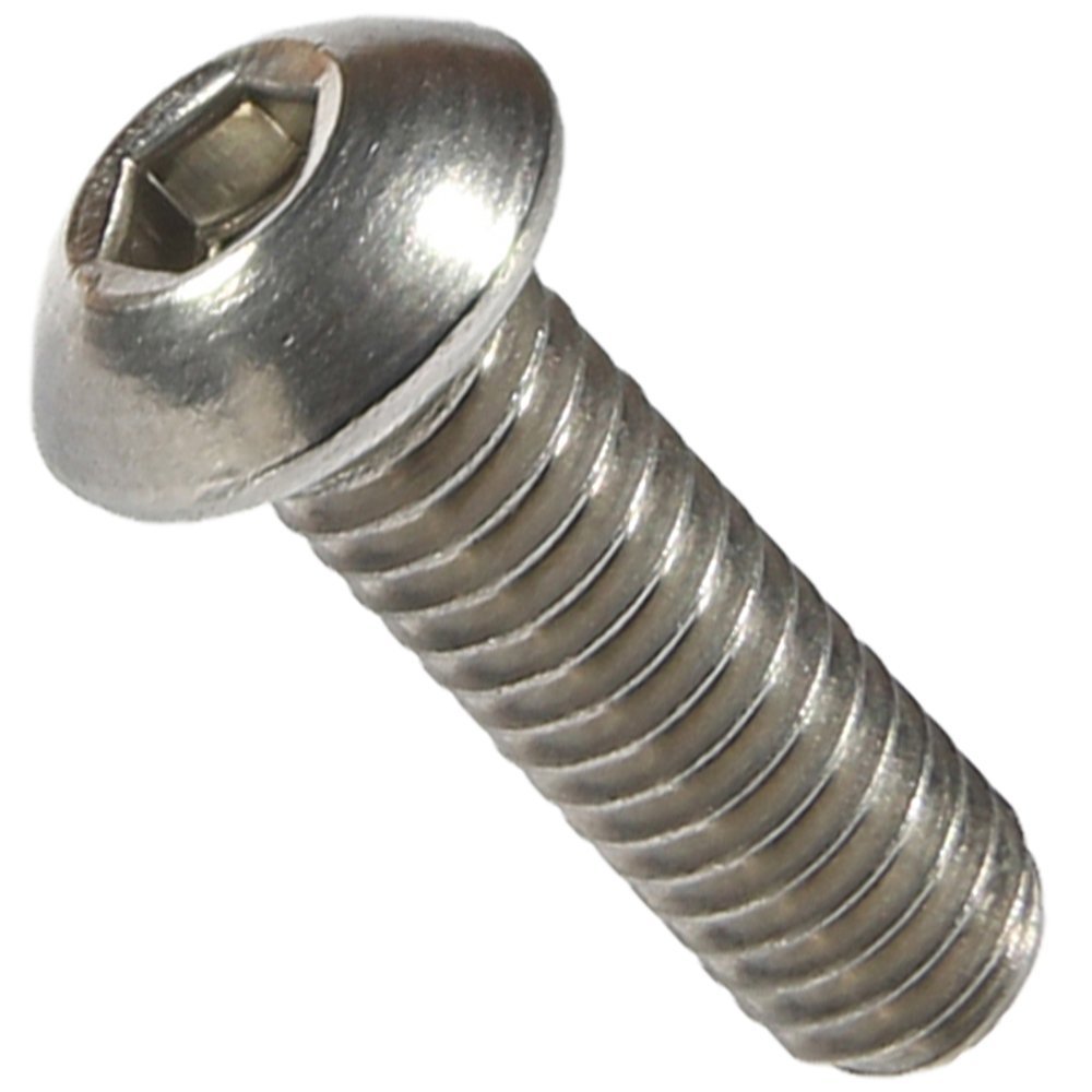 M6-1.00 x 25MM Button Head Socket Cap Screws ISO 7380 Stainless Steel Qty 50 M6-1.00 x 25MM Button Head Socket Cap Screws ISO 7380 Stainless Steel Qty 50