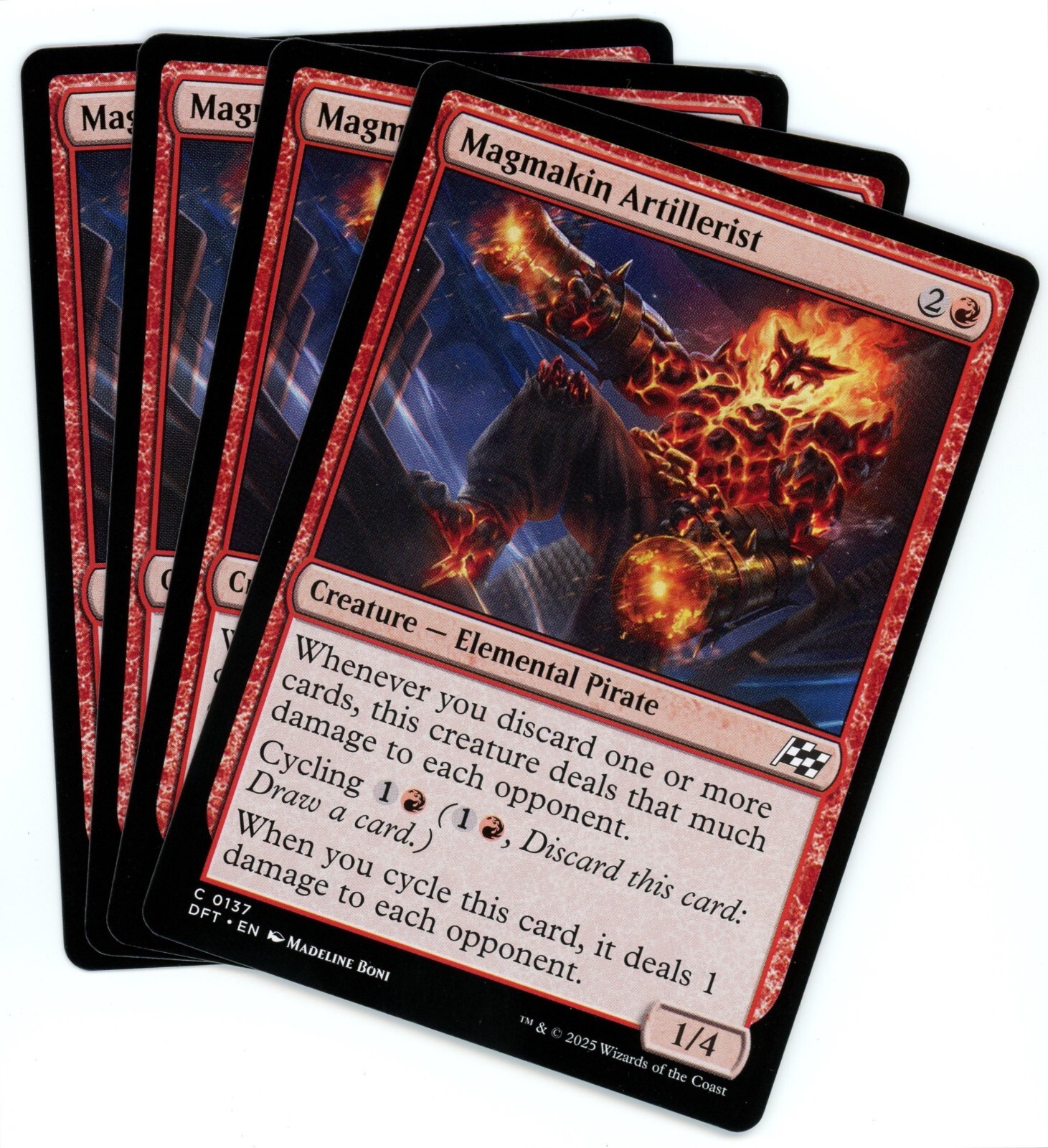 x4 Magmakin Artillerist - Aetherdrift - MTG - NM/M
