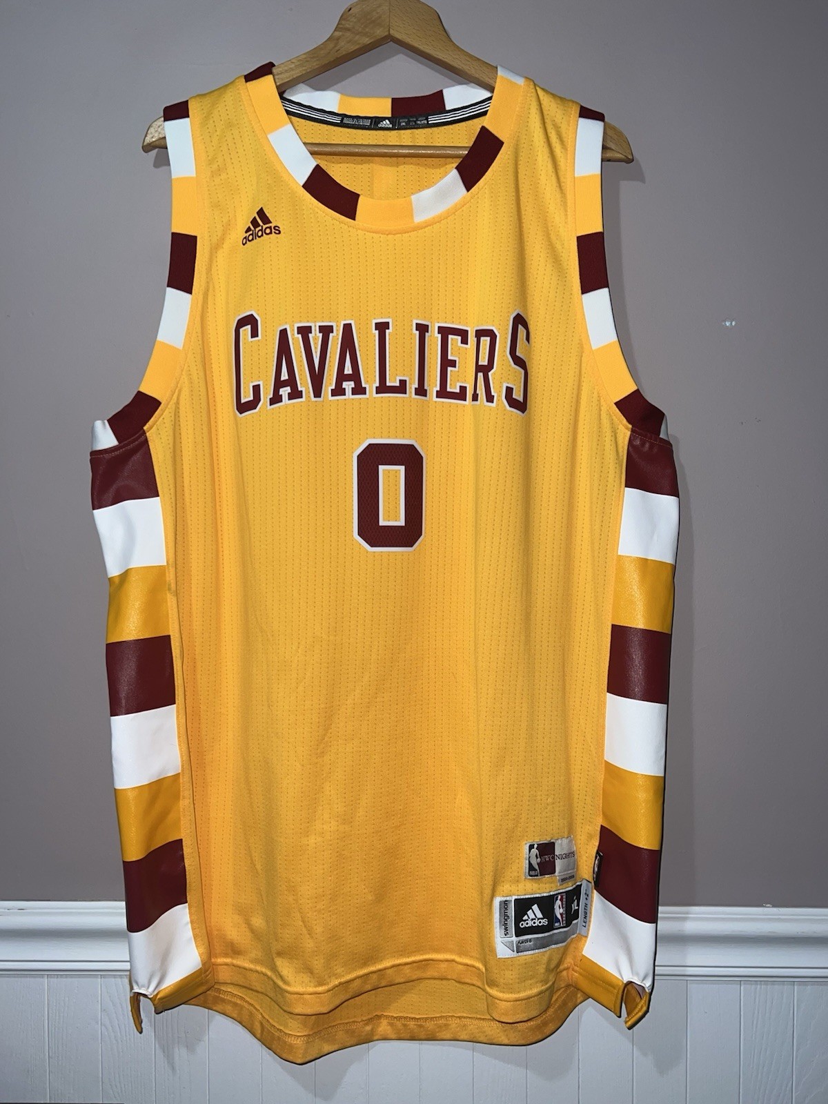 2015 ADIDAS HTC KEVIN LOVE CLEVELAND CAVALIERS CAVS THROWBACK SWINGMAN JERSEY
