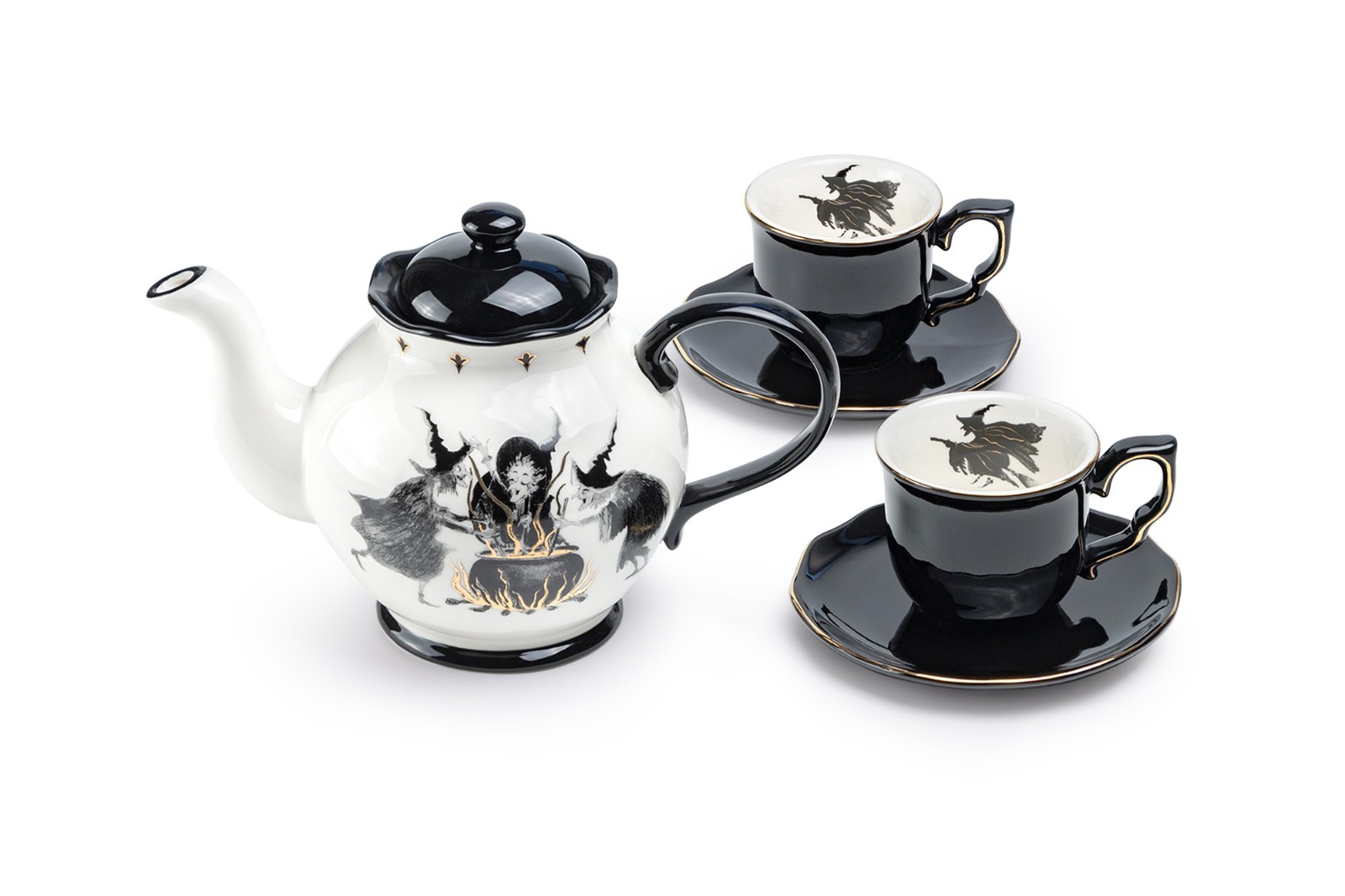 Potter's Studio Halloween Witches Brew 5-Piece Tea Set