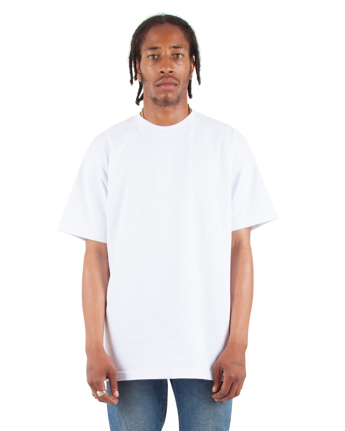 Shaka Wear Adult Max Heavyweight Stylish T Shirt Casual Plain T-Shirt - SHMHSS