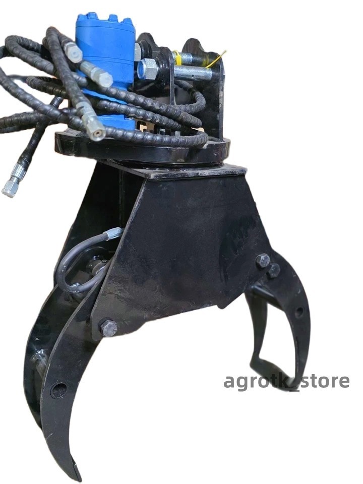 Agrotk Hydraulic Rotation Log Grapple 360° Rotable for Mini Excavator Attachment