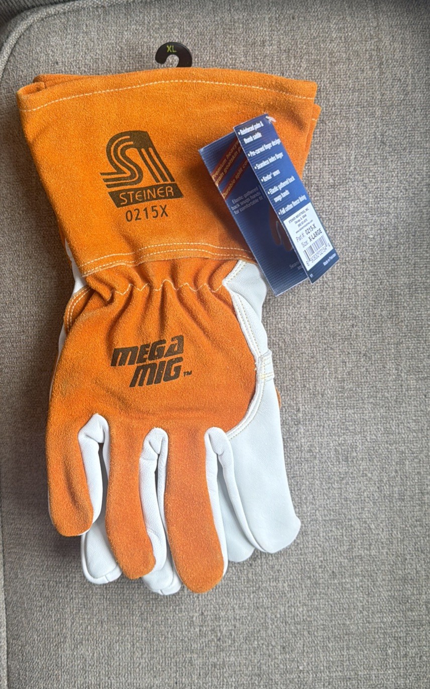 MEGA MIG Glove STEINER INDUSTRIES SB0215-X  Size: XL - Kevla Sewn Lined