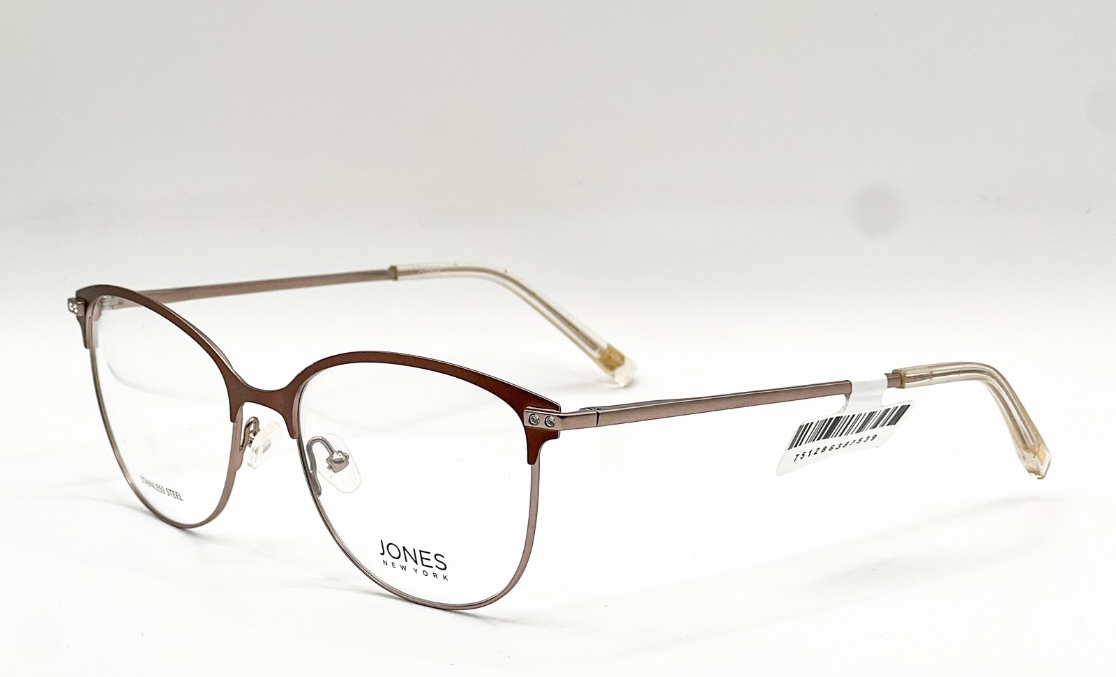 NEW JONES NEW YORK VJONK09 BROWN AUTHENTIC EYEGLASSES 56-18