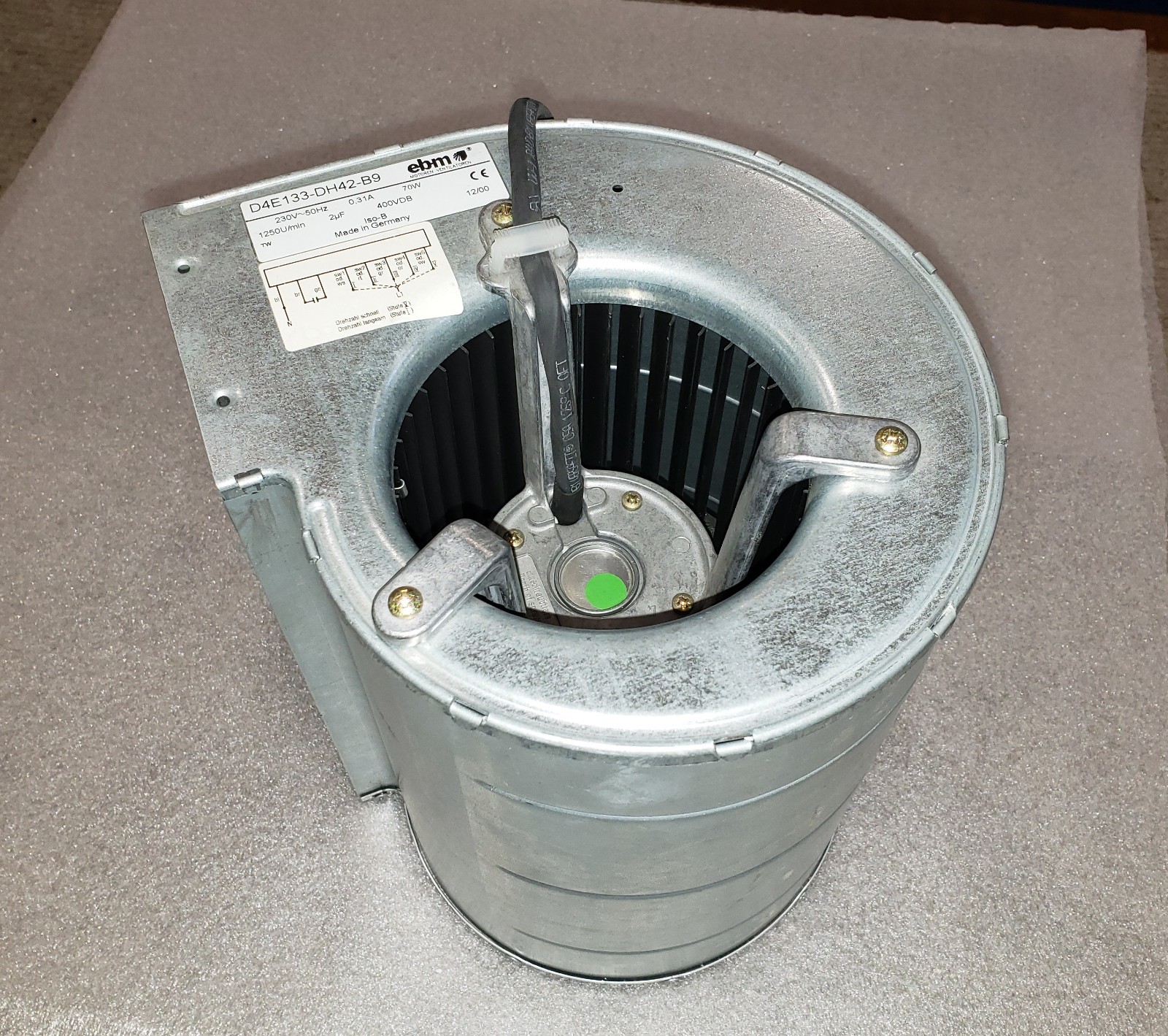 Ebm Pabst D4E 133 DH42-BP - Heavy Duty Centrifugal Fan Made in Germany Ebm Pabst D4E 133 DH42-BP - Heavy Duty Centrifugal Fan Made in Germany