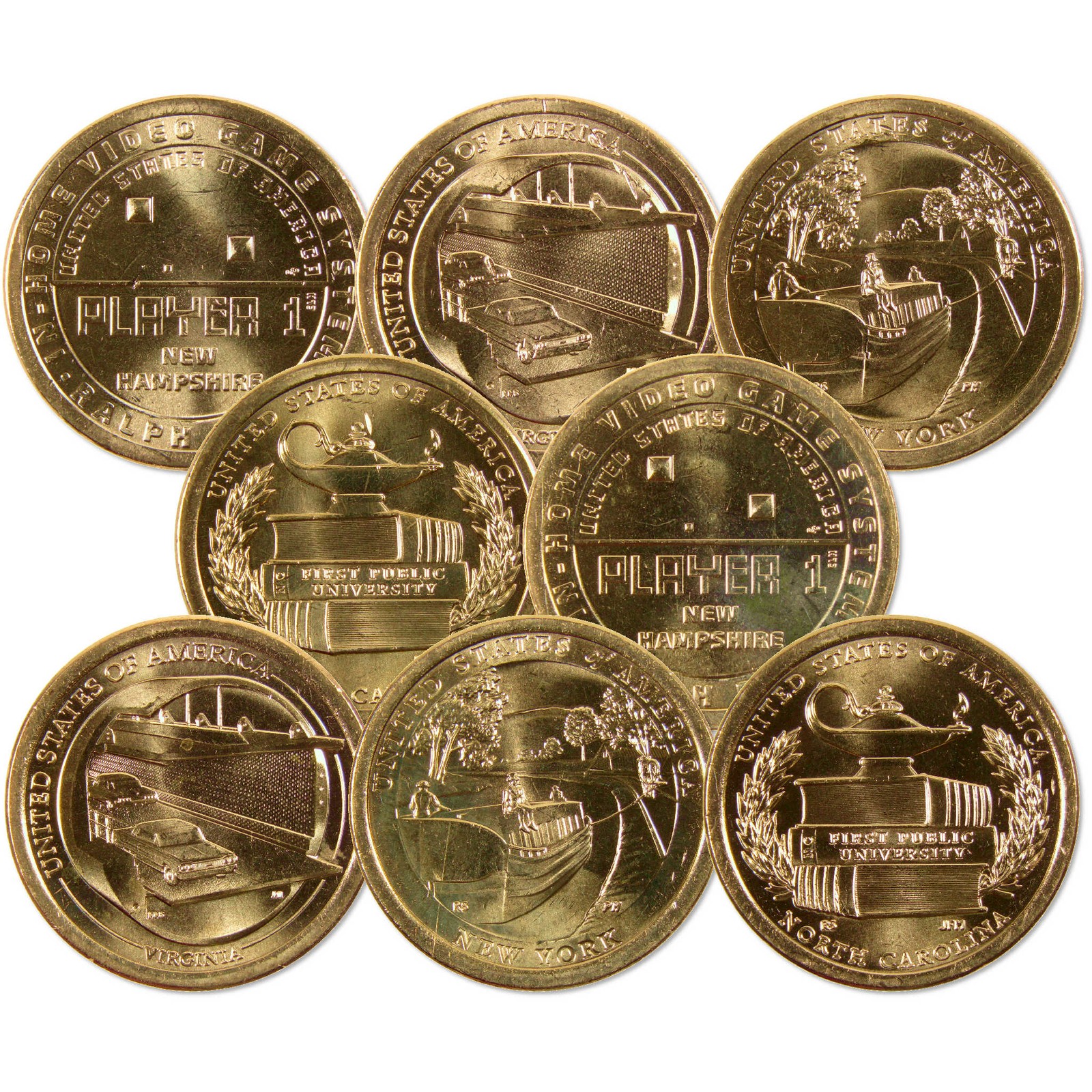 2021 P&D American Innovation Dollar 8 Coin Set Uncirculated Mint State