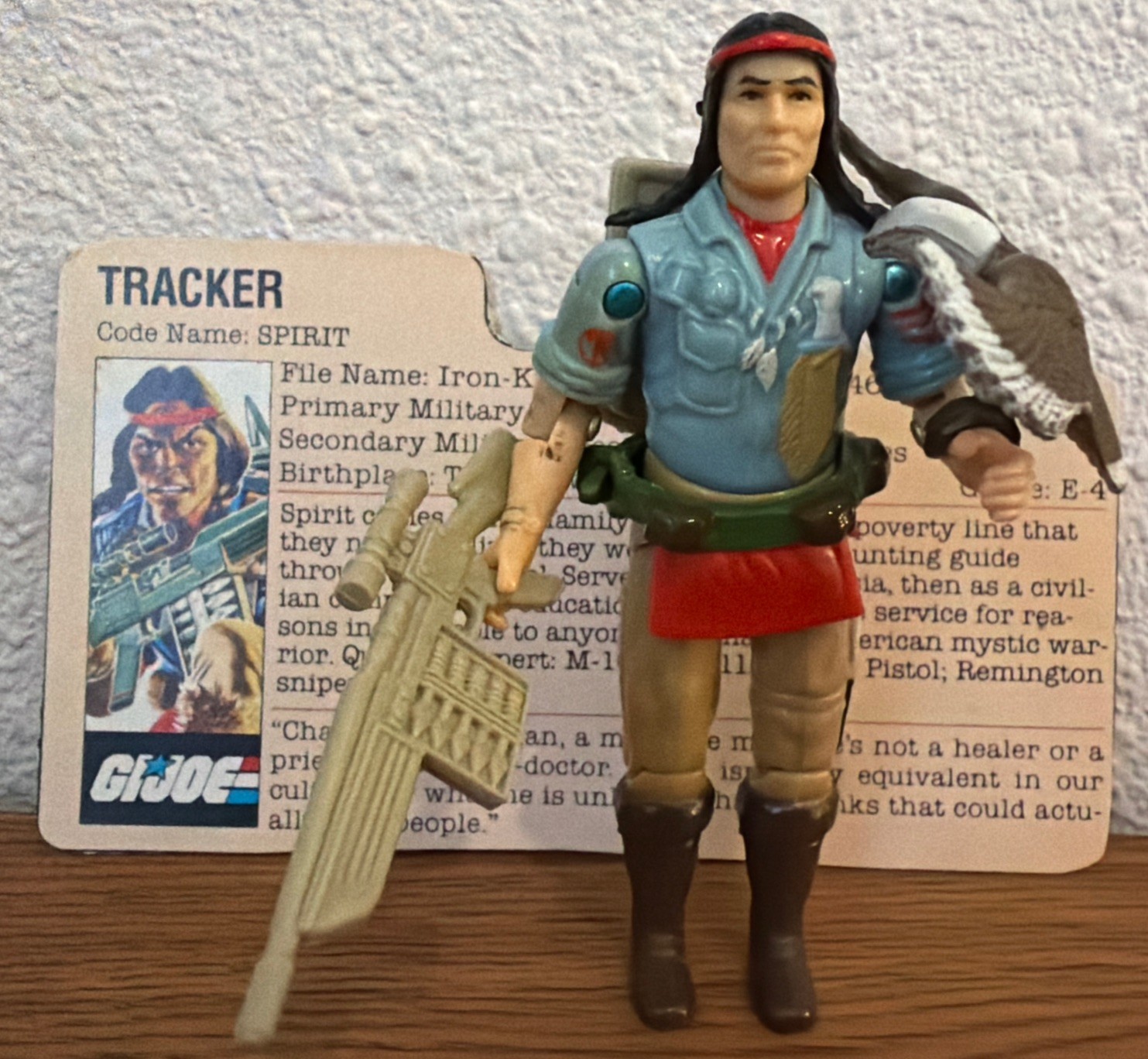 Complete Really Nice Vintage 1984 GI Joe Spirit Tracker Complete W/ Filecard Complete Really Nice Vintage 1984 GI Joe Spirit Tracker Complete W/ Filecard