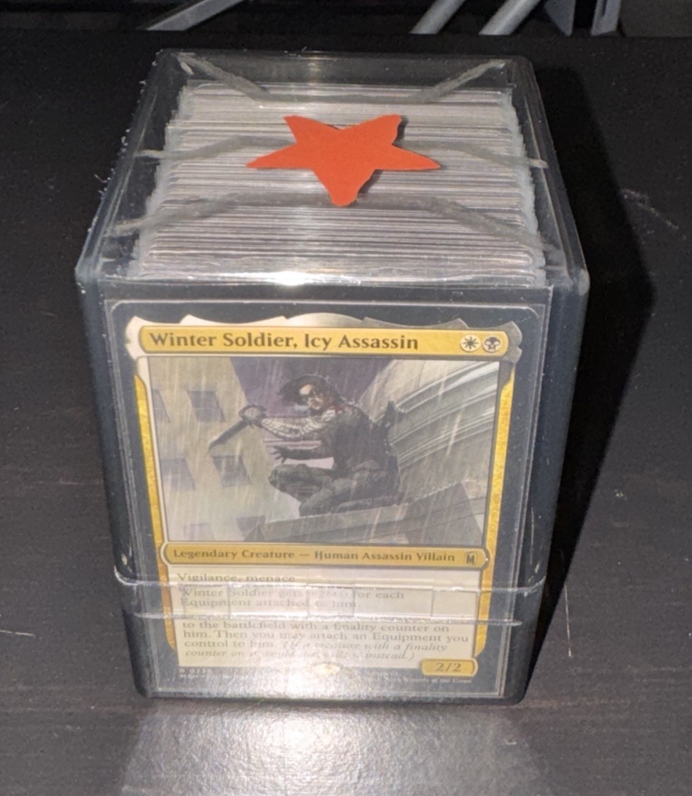 Winter Soldier MTG Commander Deck + Custom Deck Box | Marvel EDH Equipment